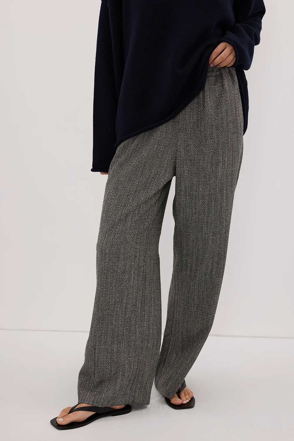 MANHATTAN CHARCOAL TWEED PANT - Image 2