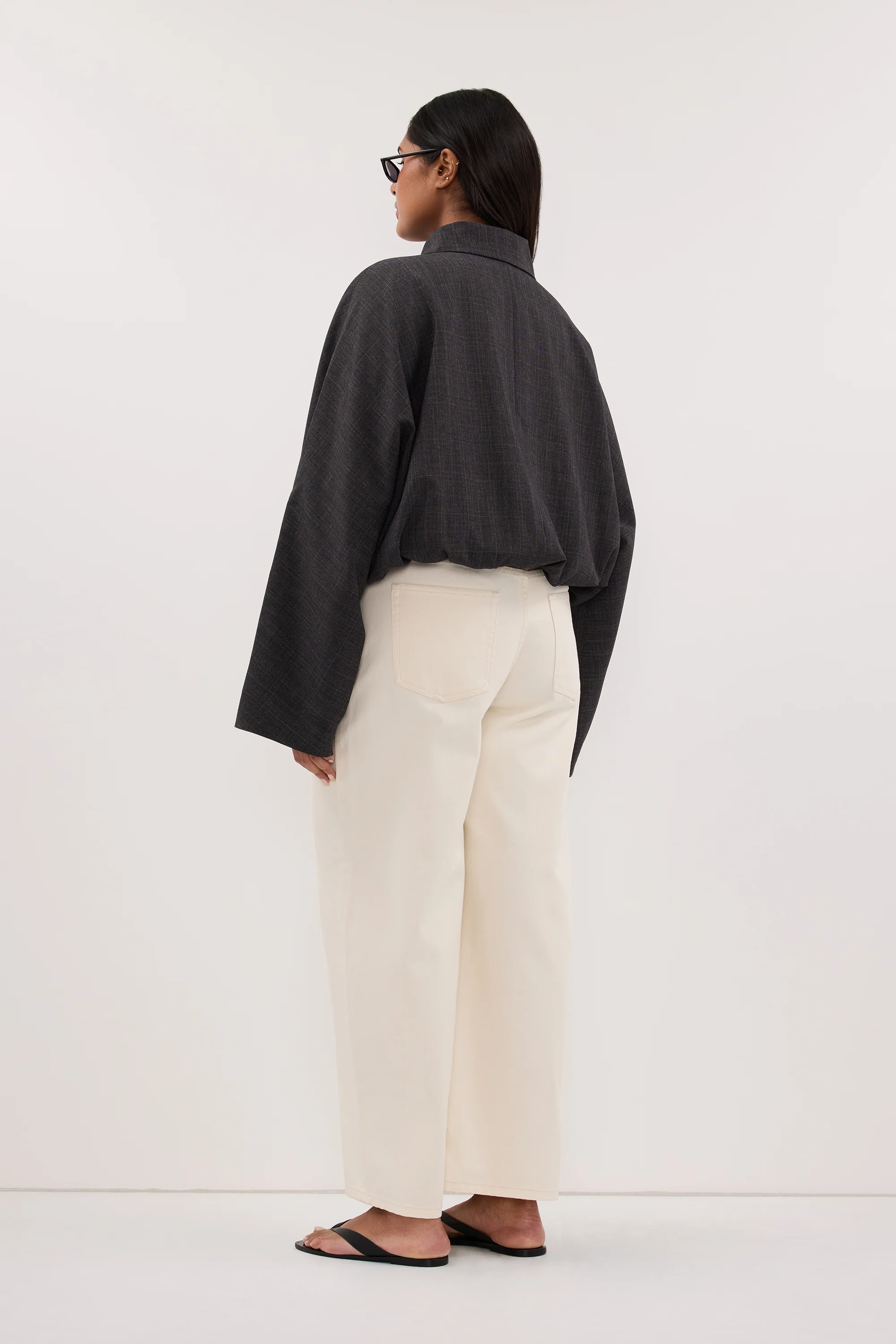 MARCO GREY PLAID BOMBER JACKET - Image 8