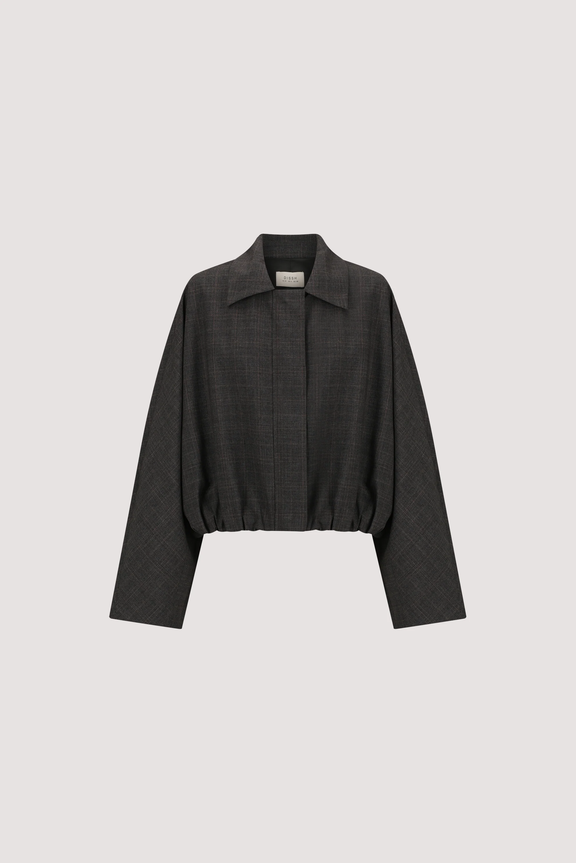 MARCO GREY PLAID BOMBER JACKET - Image 9