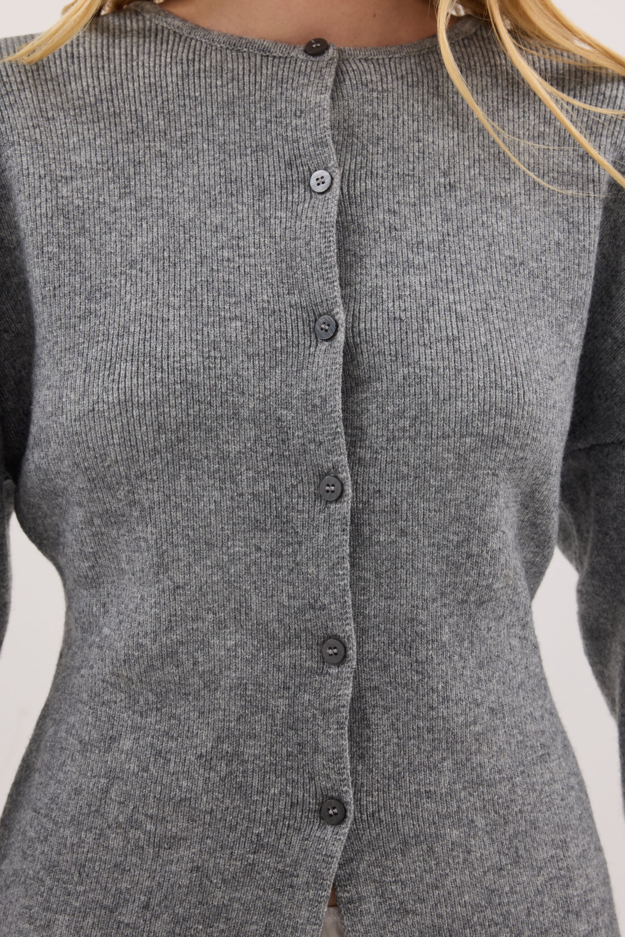 MARTHA GREY MARLE CINCHED CARDIGAN - Image 6