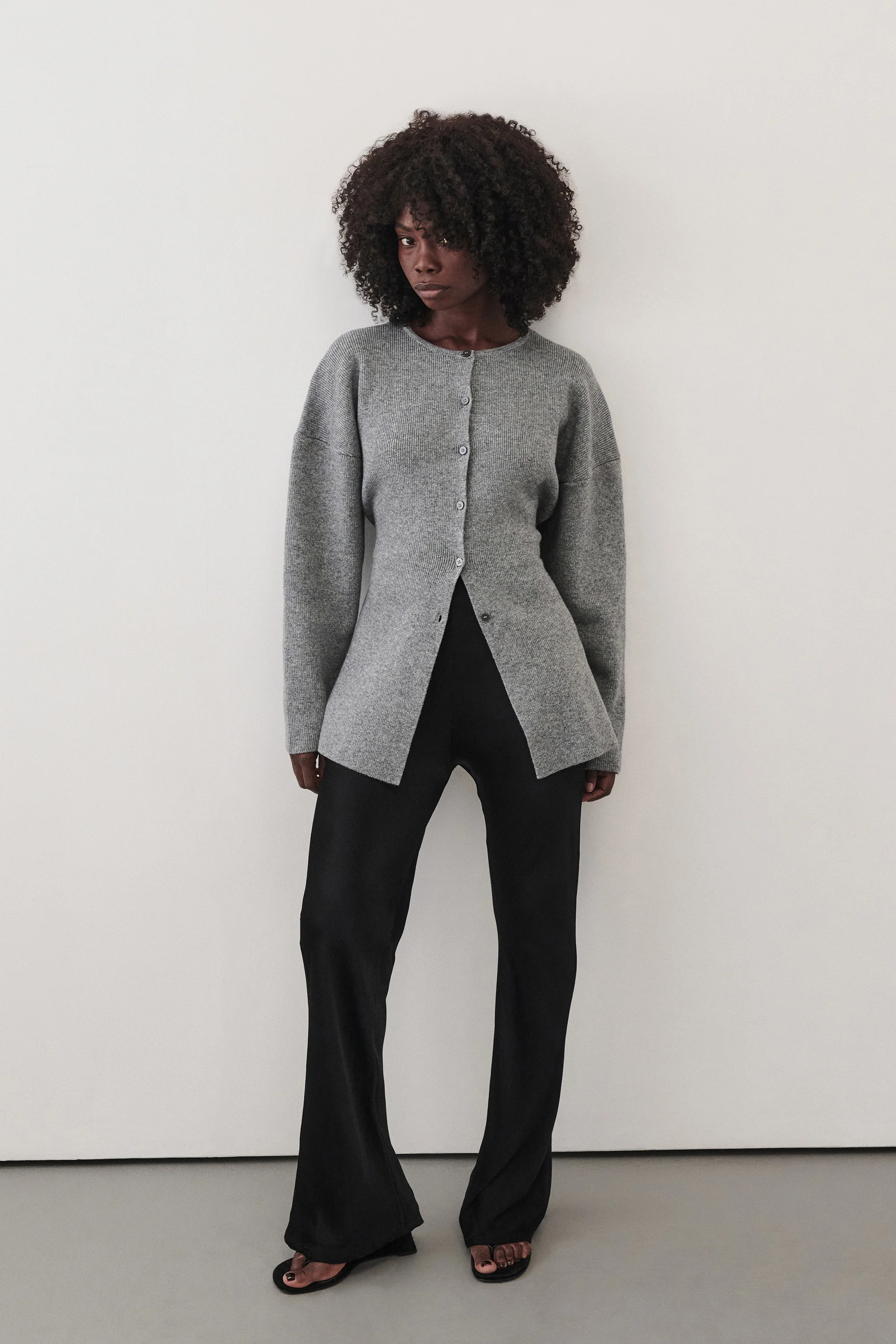 MARTHA GREY MARLE CINCHED CARDIGAN - Image 9