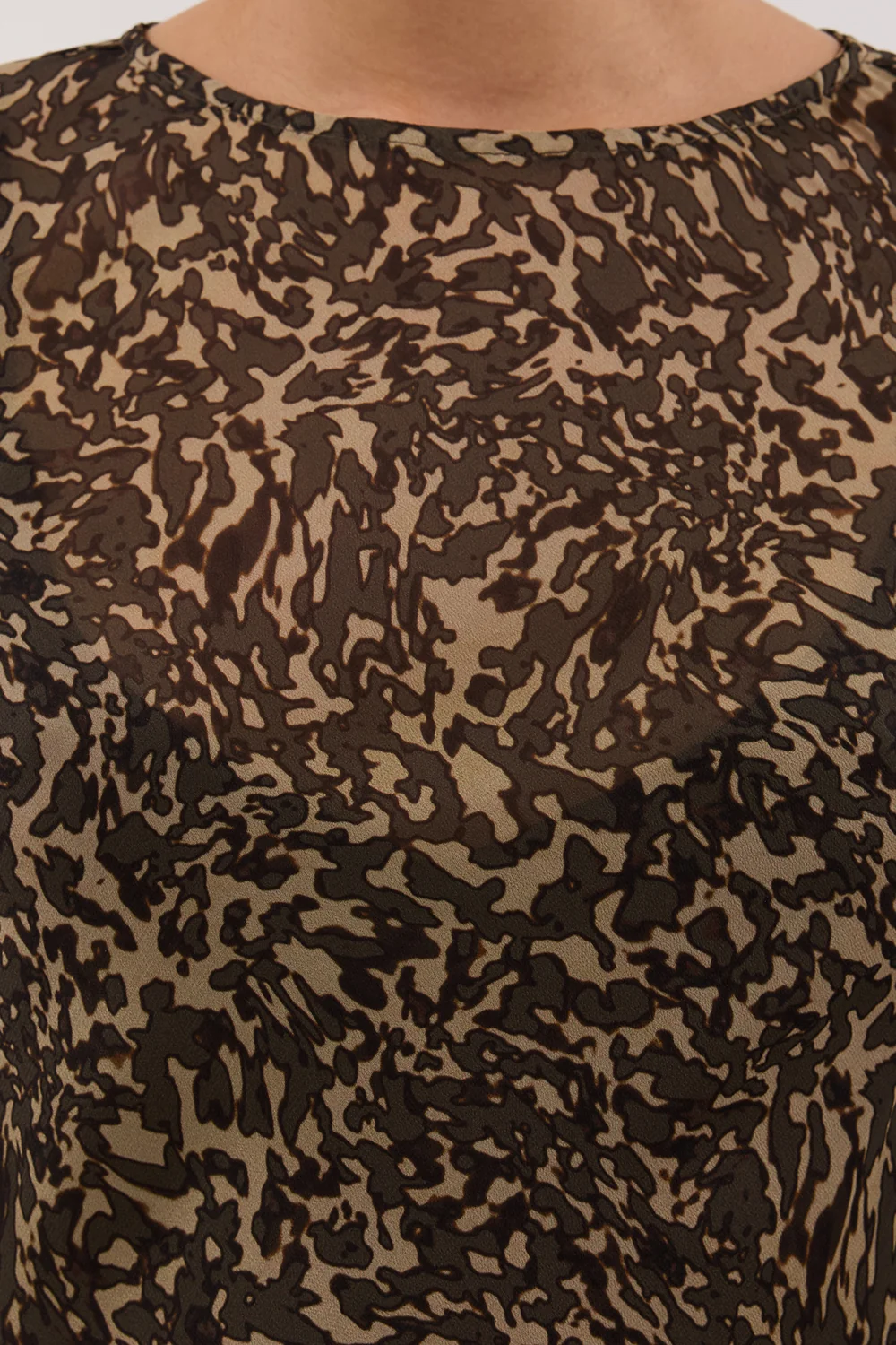 MARVILLA CHOC LONG SLEEVE MAXI DRESS - Image 5