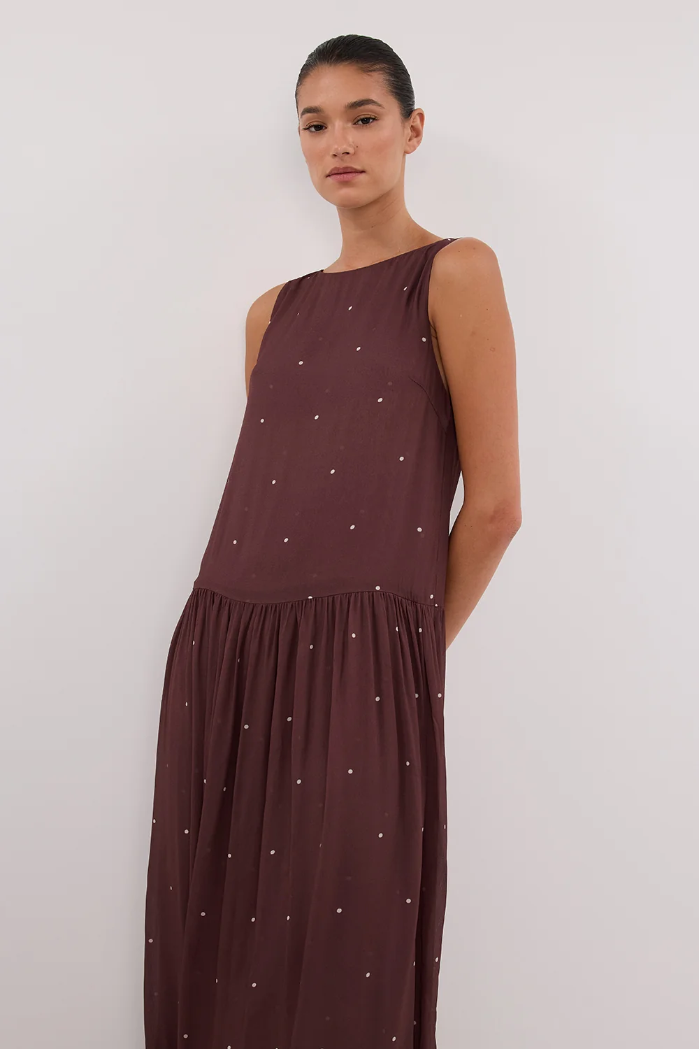 MELROSE WALNUT MIDI DRESS - Image 2