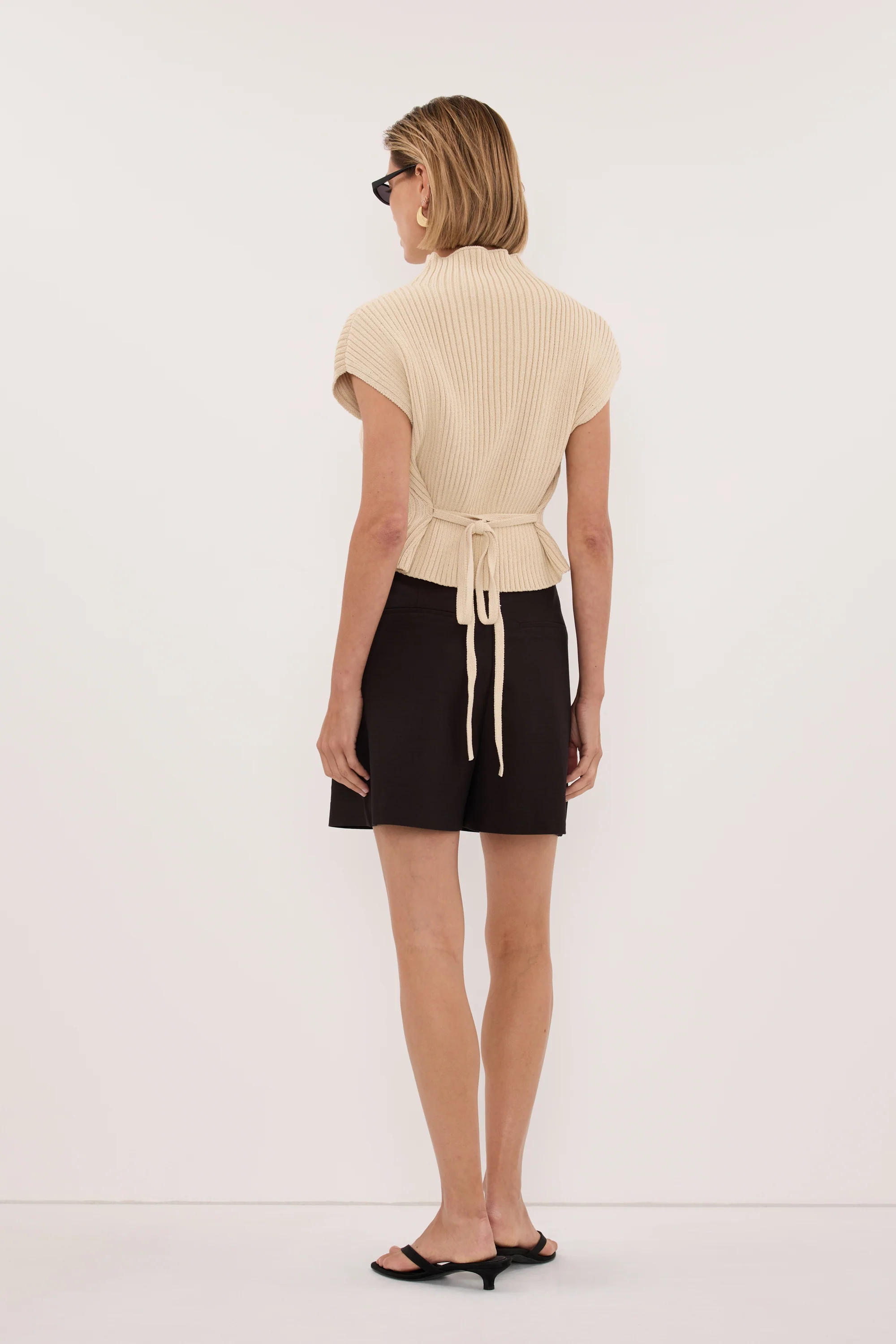 MONIQUE PEAT CHOC TAILORED SHORT - Image 3
