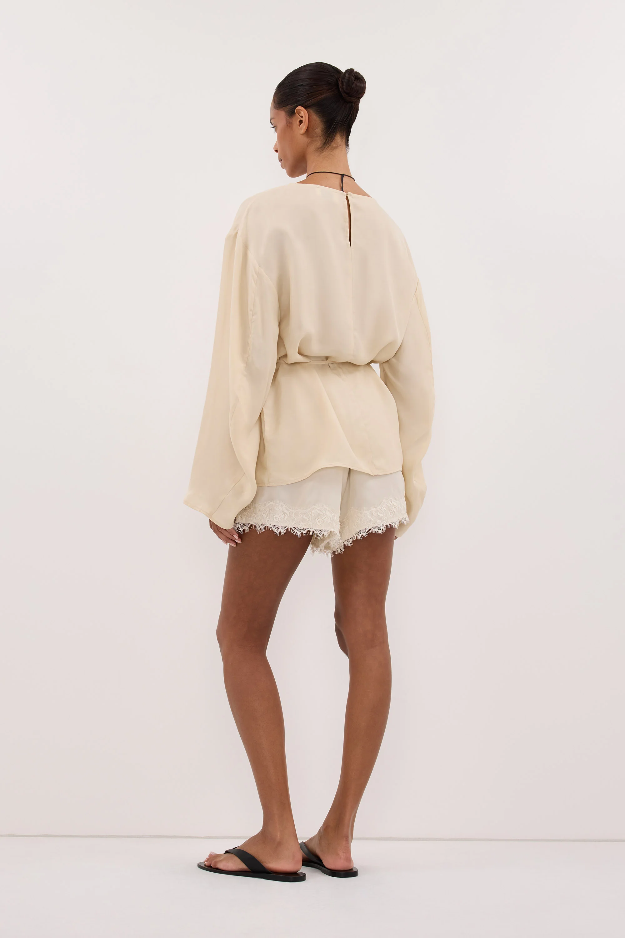 MYLAH STRAW CUPRO COCOON TOP - Image 6