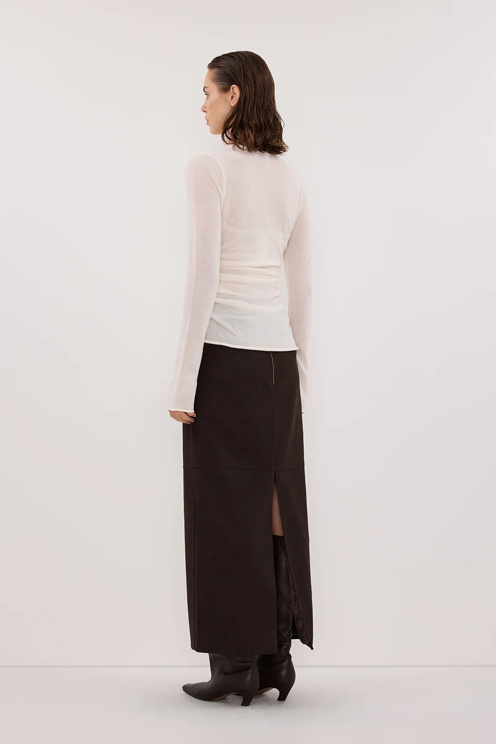 NICO OFF WHITE MERINO KNIT TOP - Image 4