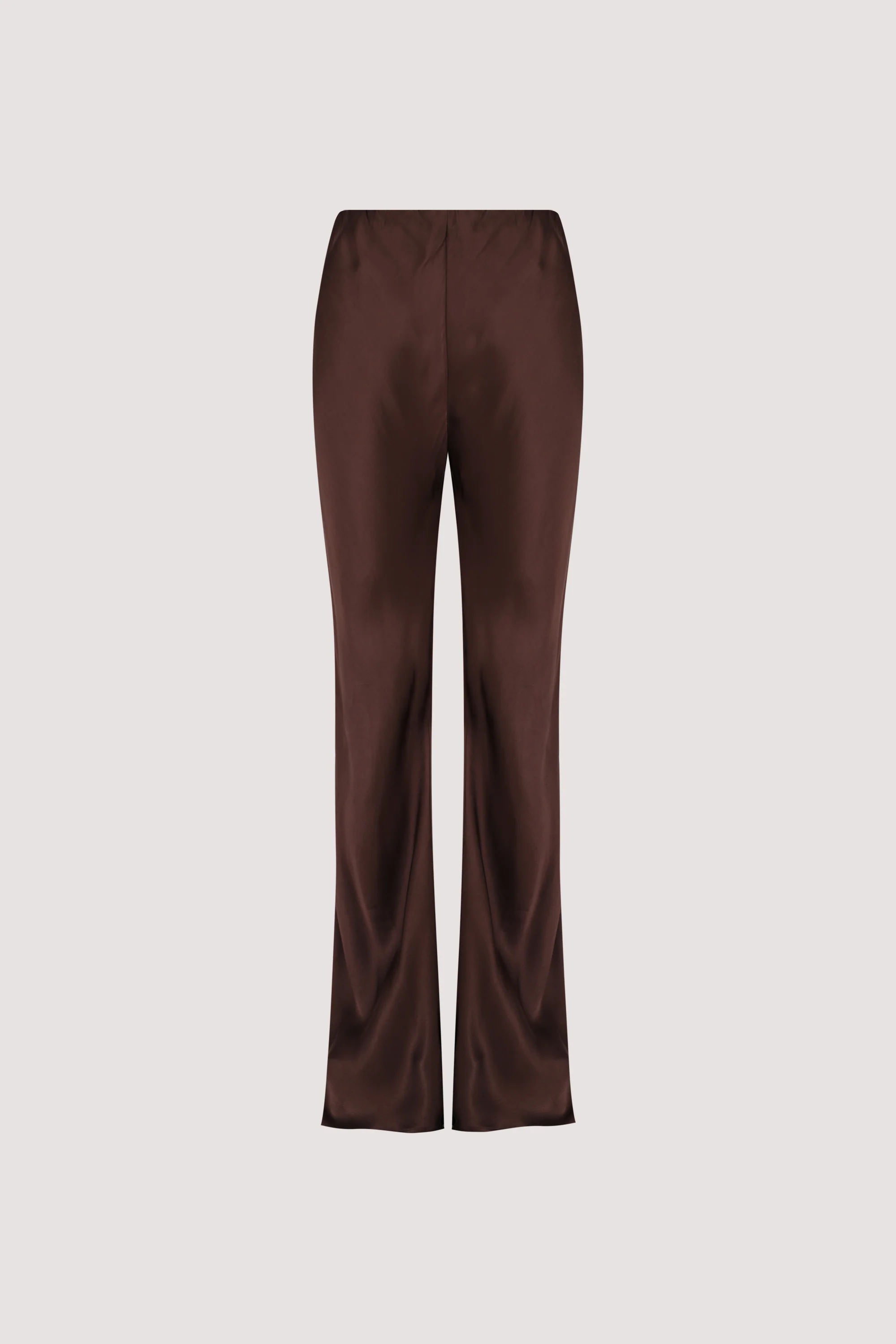 NIKKI BITTER CHOC SATIN BIAS PANT - Image 7