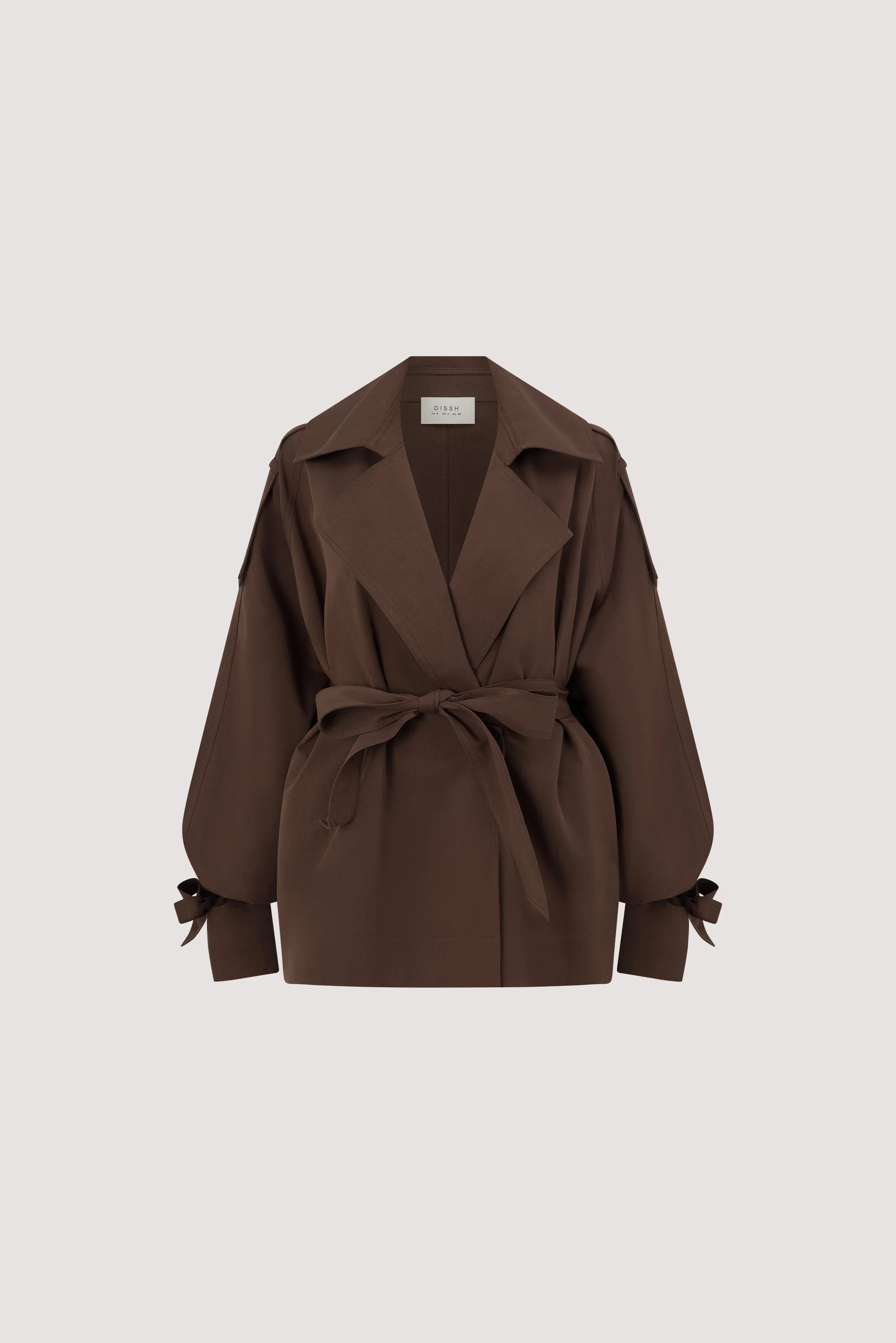 NINA MILK CHOC LIGHTWEIGHT MINI TRENCH - Image 6