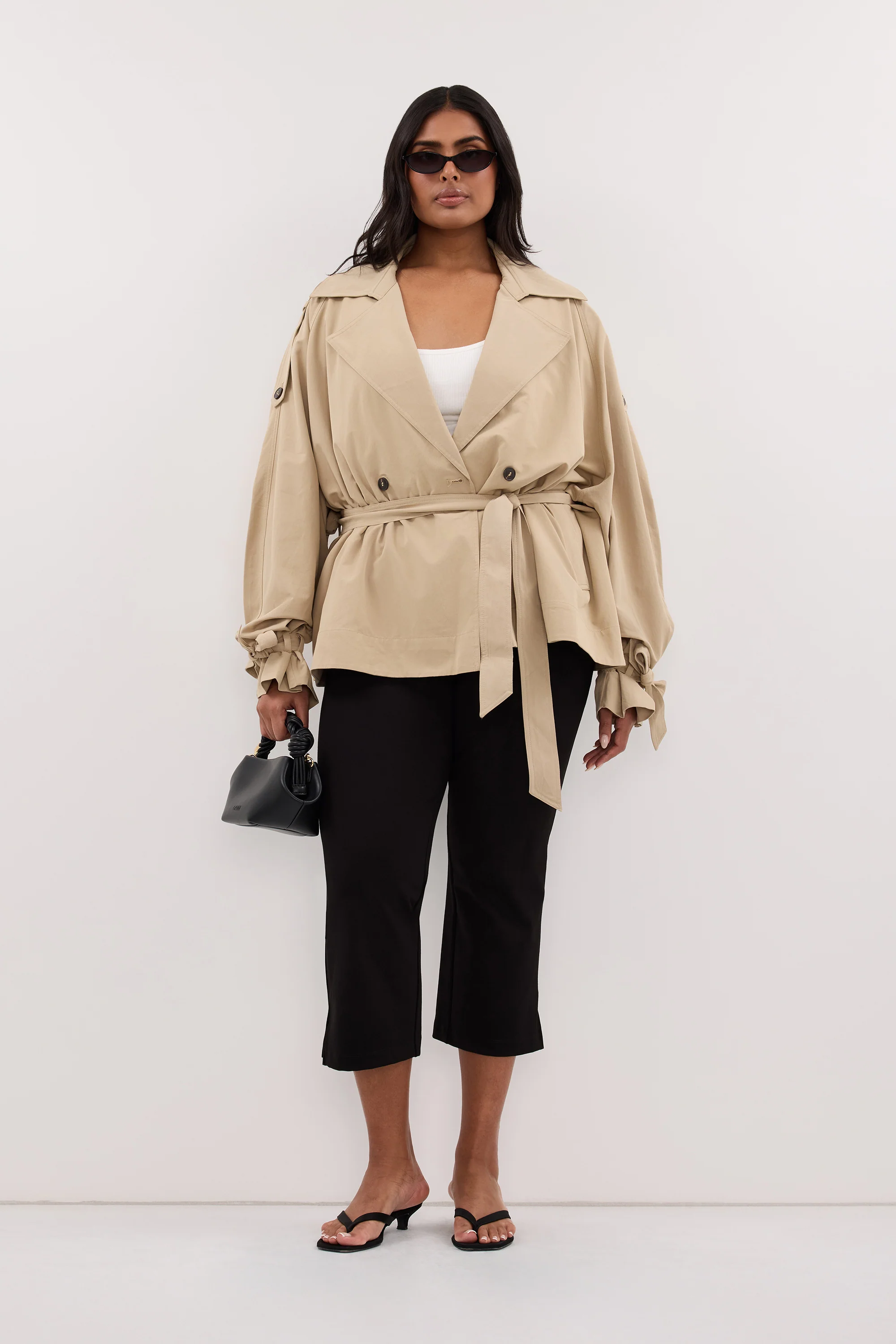 NINA STONE LIGHTWEIGHT MINI TRENCH - Image 7
