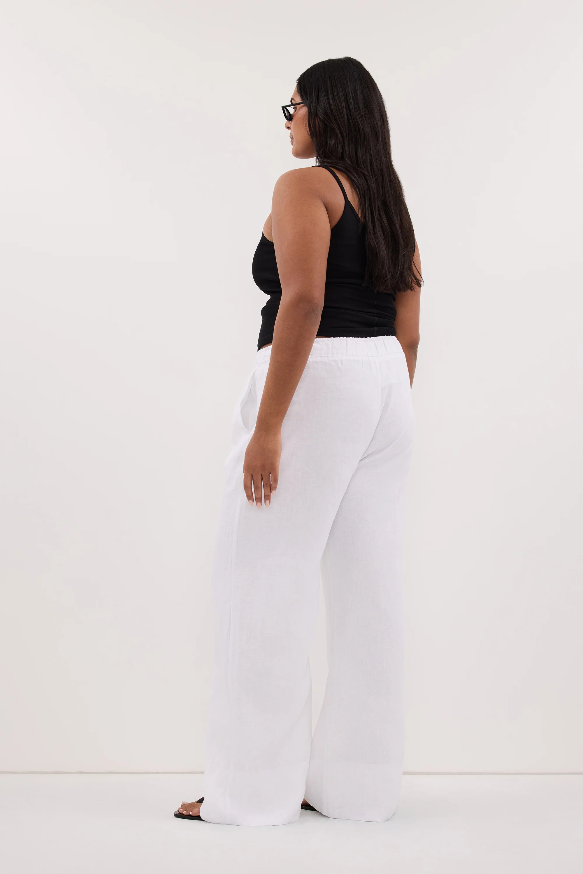 NOA WHITE LINEN PANT - Image 7
