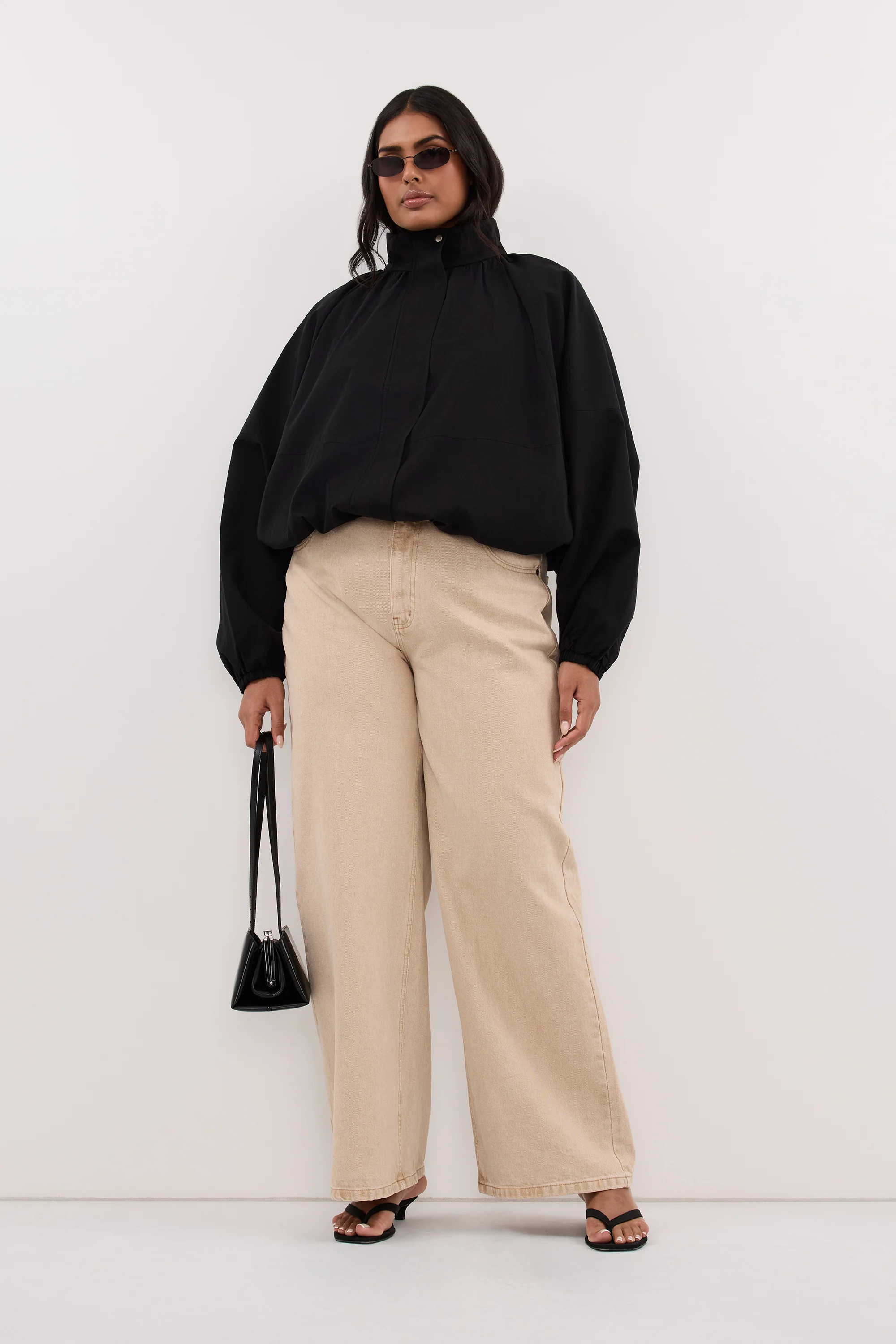 OAKLEE BLACK BATWING LIGHTWEIGHT JACKET - Image 6