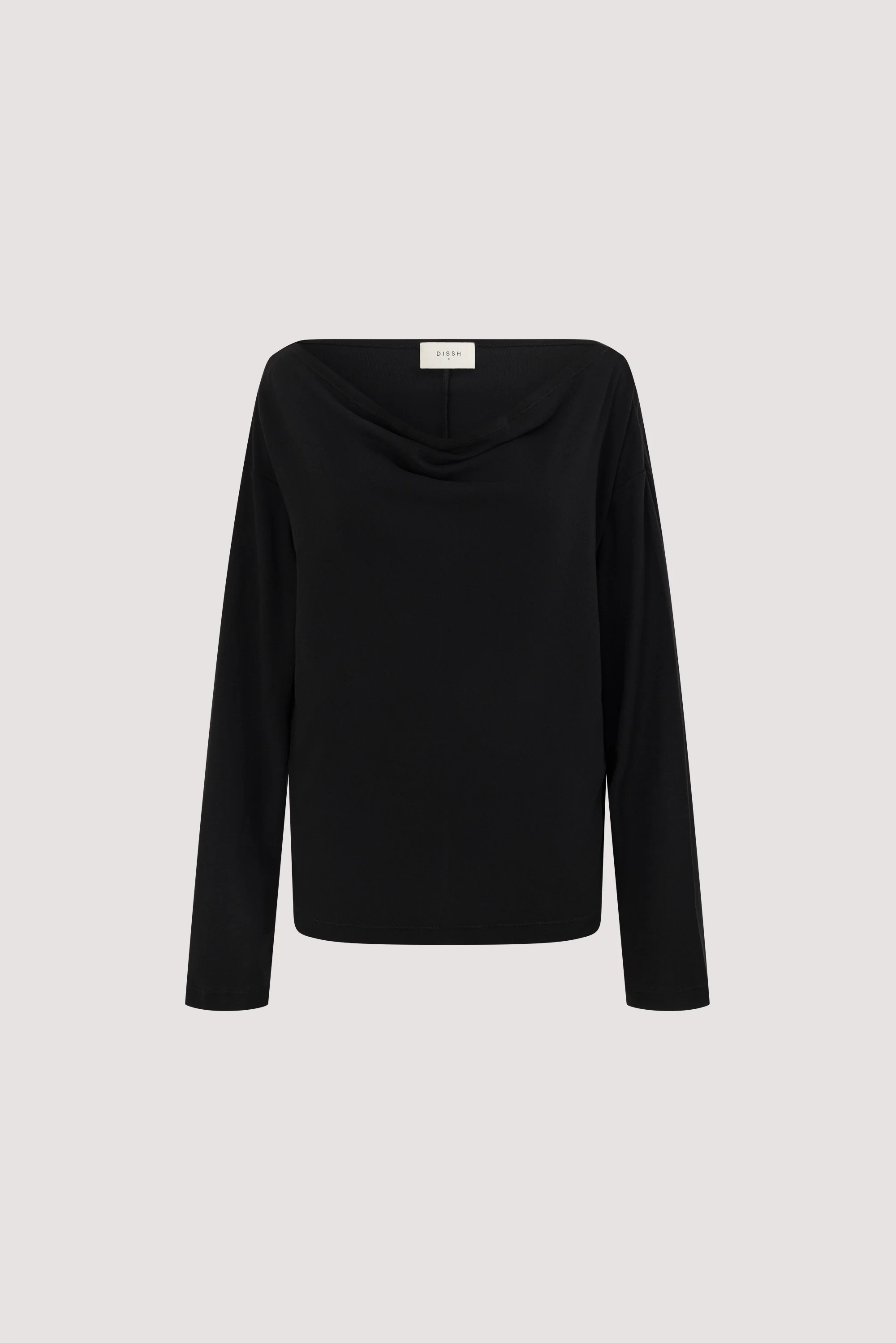 ORELIA BLACK COWL NECK SLEEVED TOP - Image 7