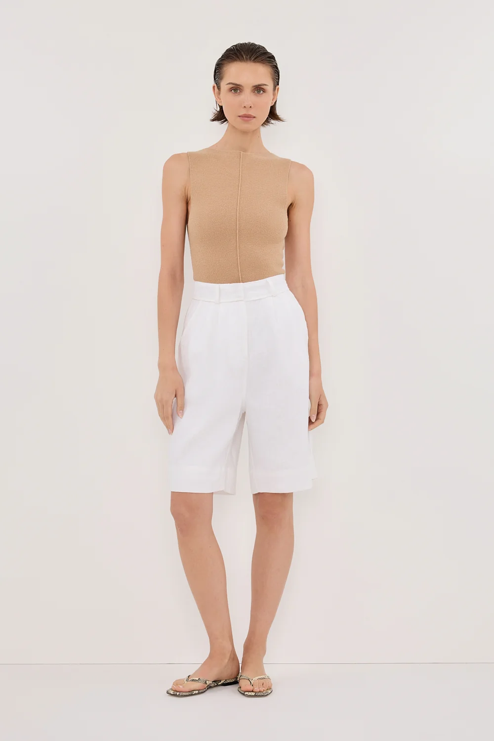 OWEN TAN BOAT NECK TOP