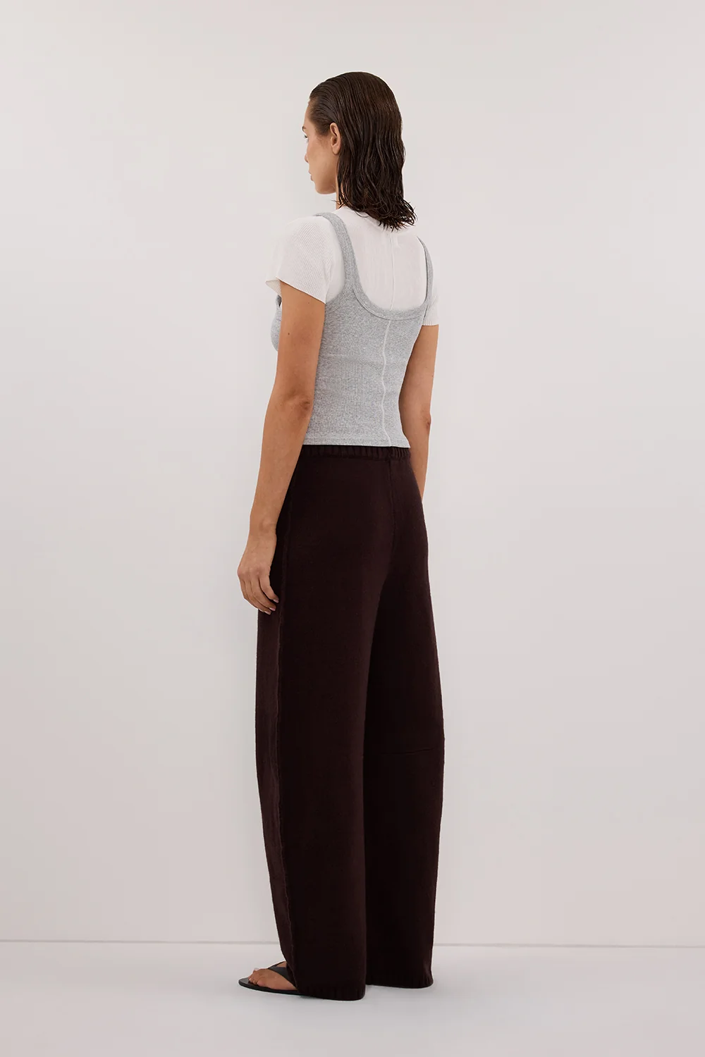 PAIGE CHOC WOOL KNIT PANT - Image 7