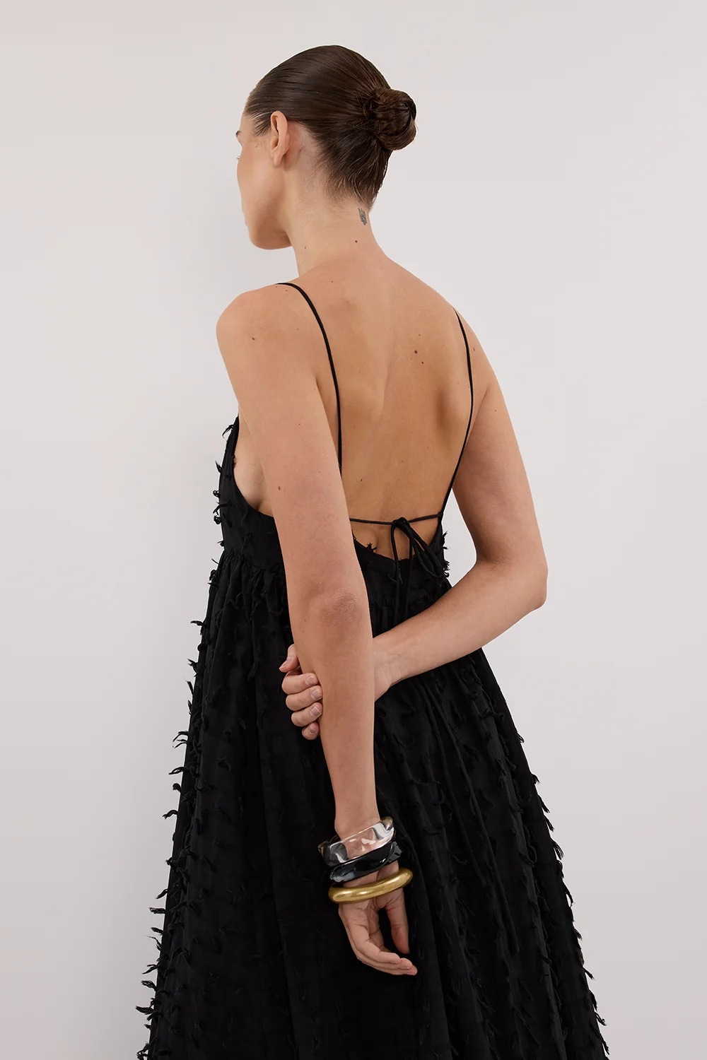 PALOMA BLACK BABYDOLL MIDI DRESS - Image 6