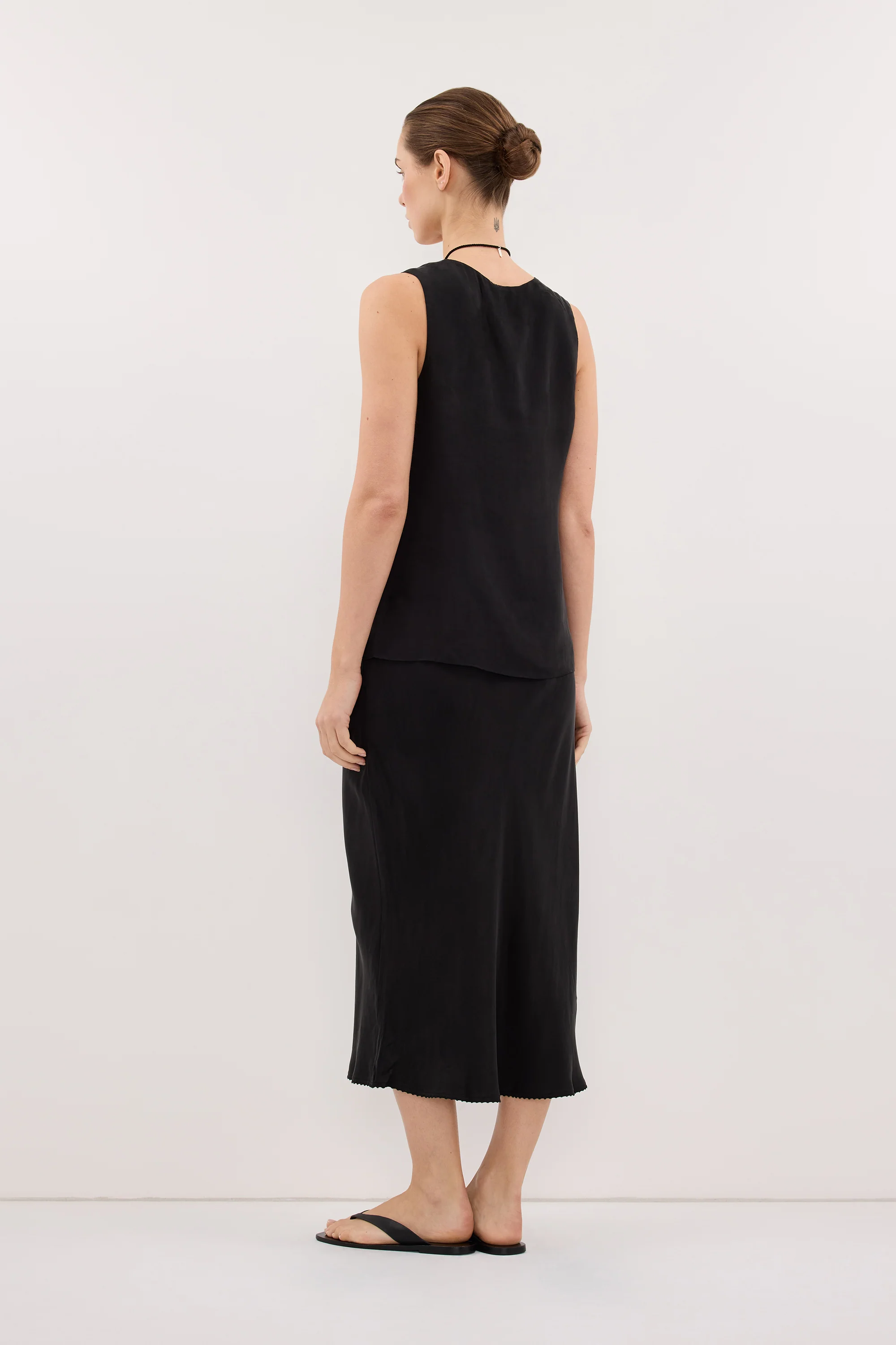 PALORA BLACK CUPRO TOP - Image 4
