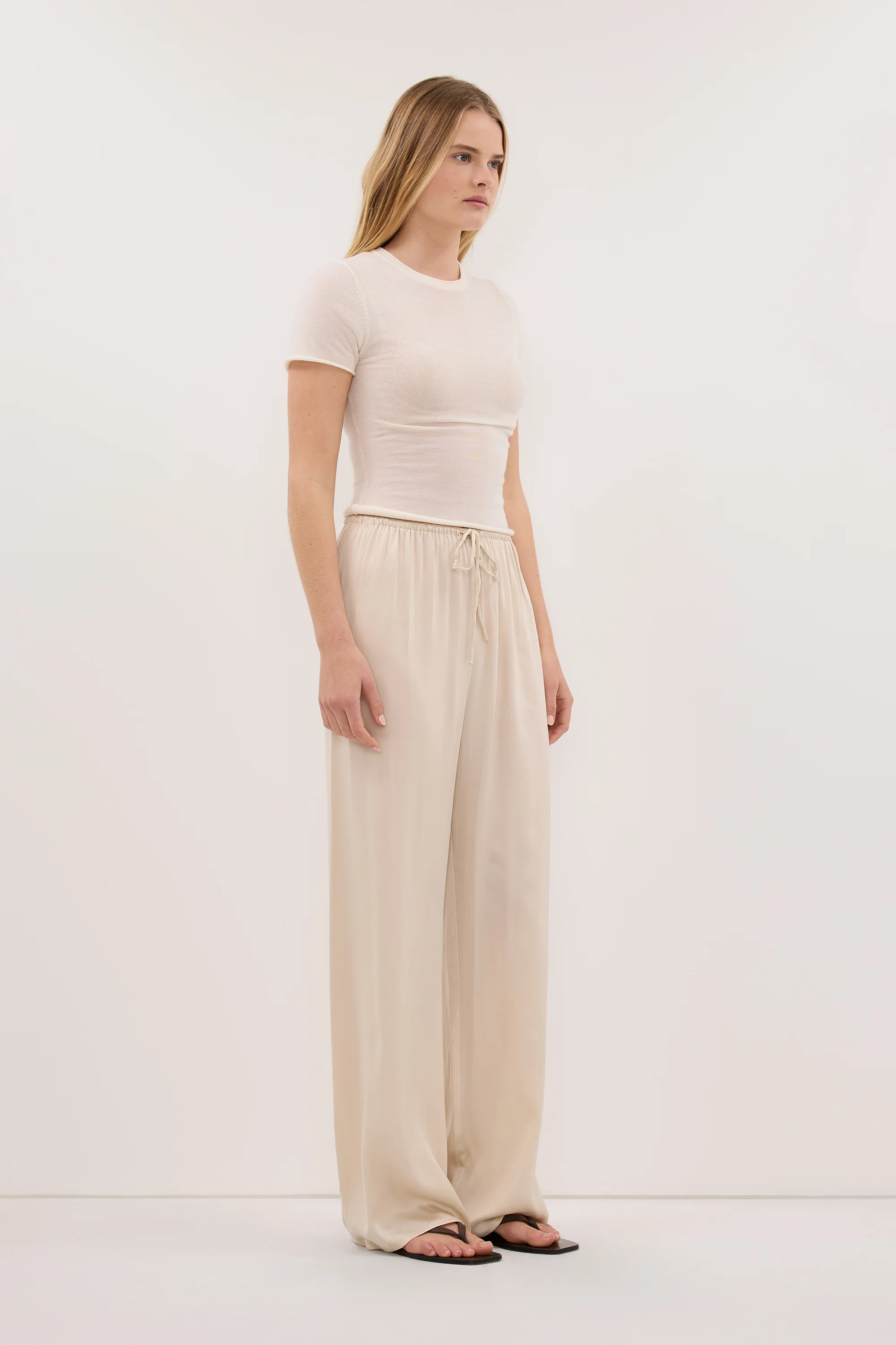 PERCY SANDSTONE SILK PANT - Image 3