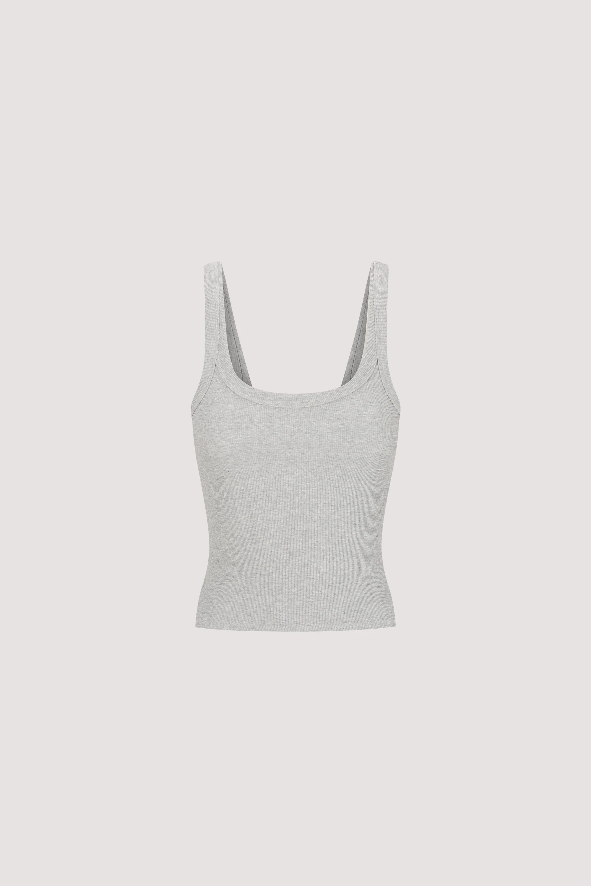 PHOEBE SILVER MARLE SCOOP NECK TANK TOP - Image 6