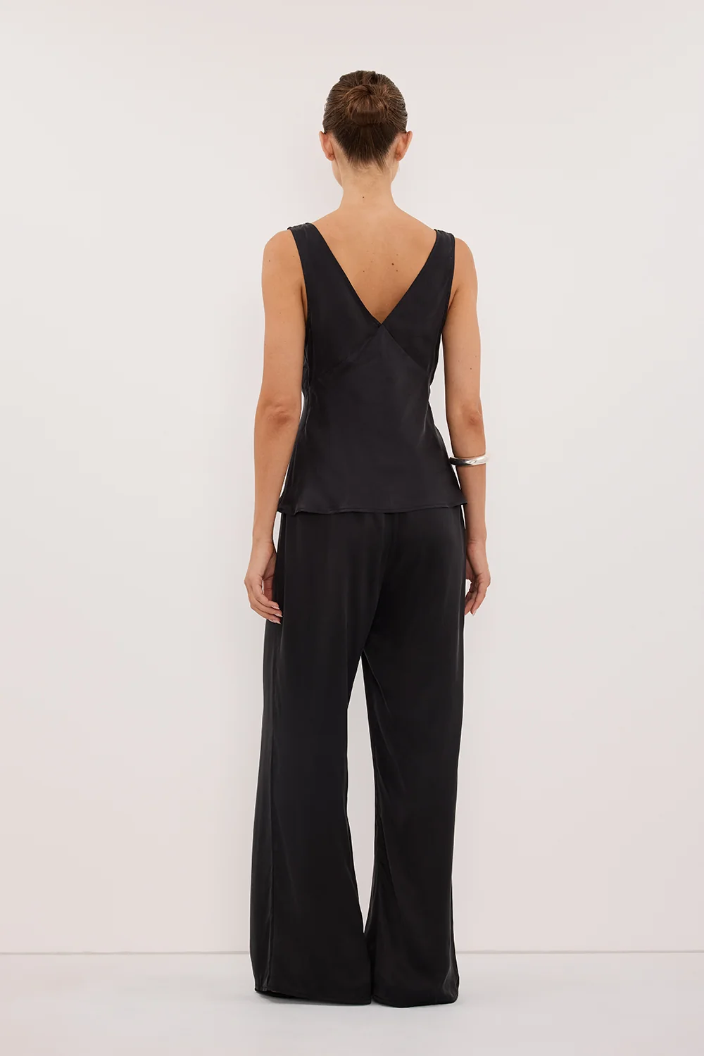 PIPPA BLACK SILK PANT - Image 3