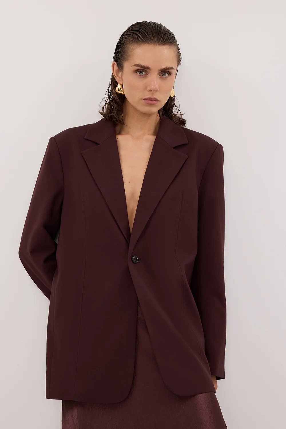 PRUE WALNUT OVERSIZED BLAZER - Image 2