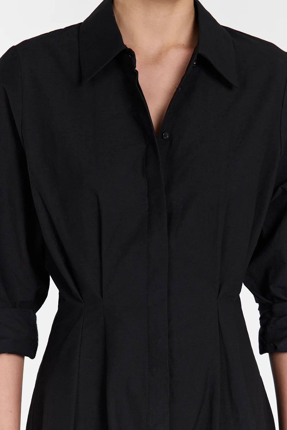 RACHEL BLACK SHIRT MINI DRESS - Image 5