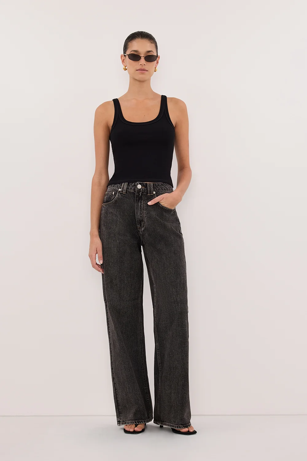 REAGAN 2.0 WASHED BLACK SLOUCHY JEAN - Image 6