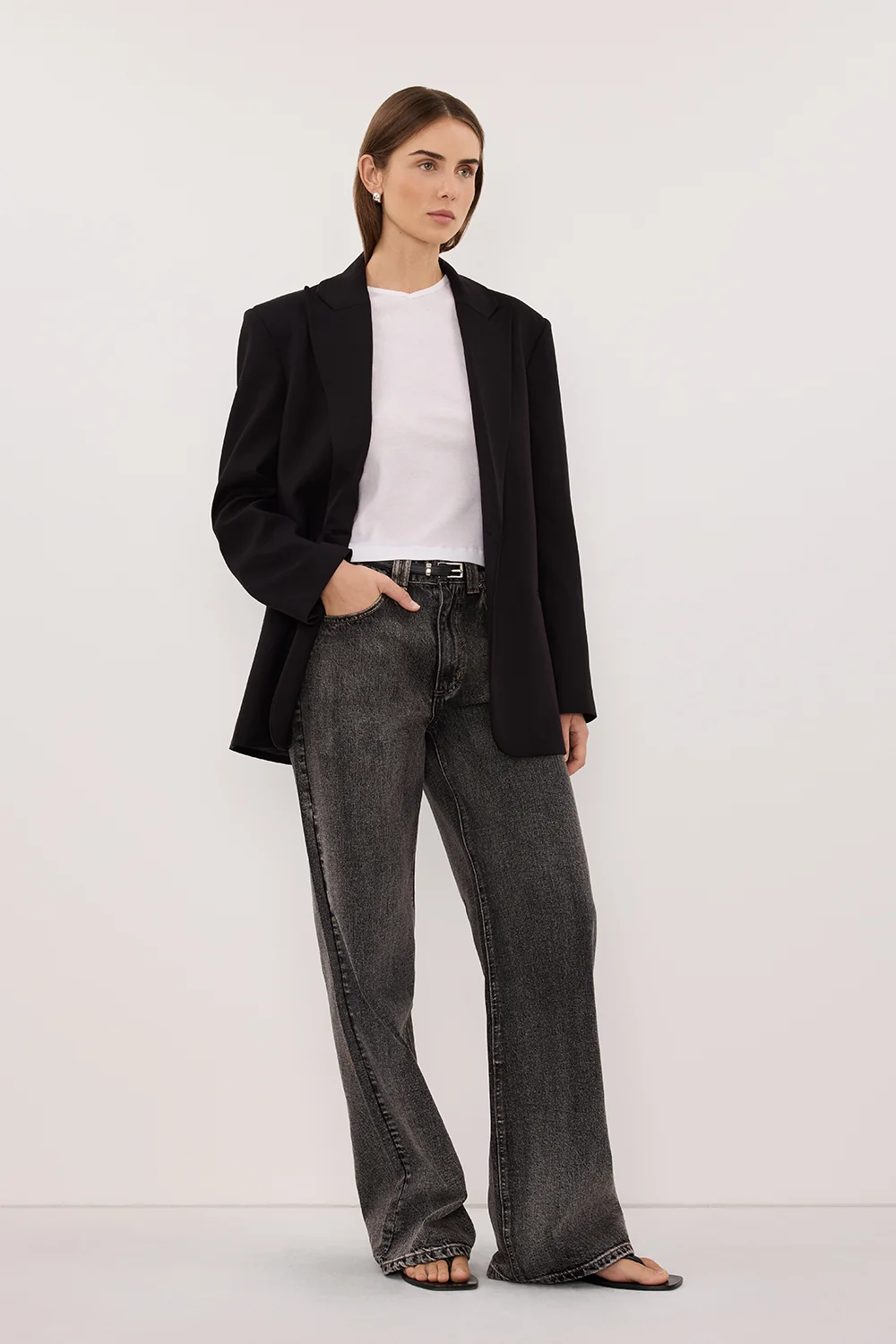 REAGAN 2.0 WASHED BLACK TALL SLOUCHY JEAN - Image 3