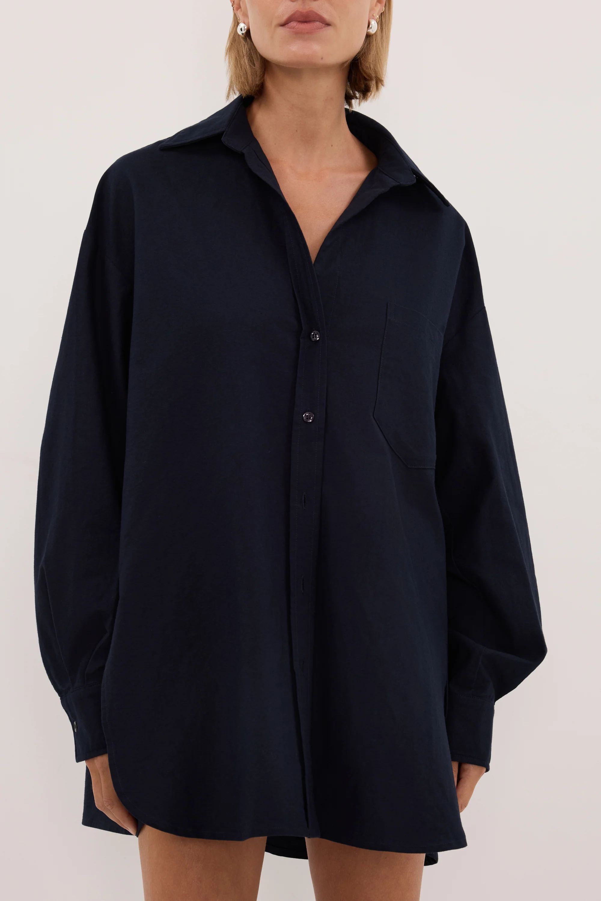 RHEA 2.0 INK OVERSIZED COTTON SHIRT - Image 4