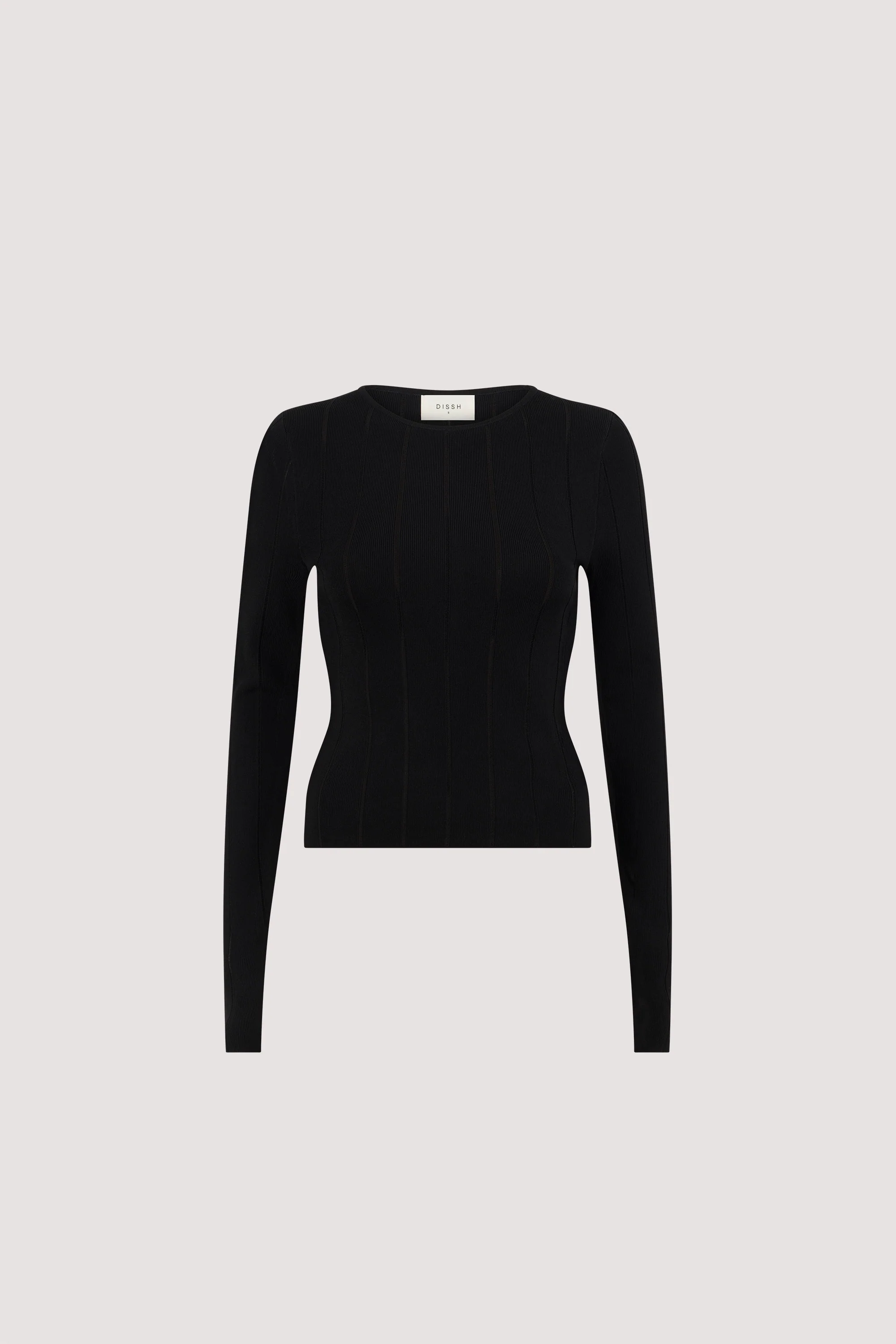 RIDLEY BLACK RIB KNIT TOP - Image 5