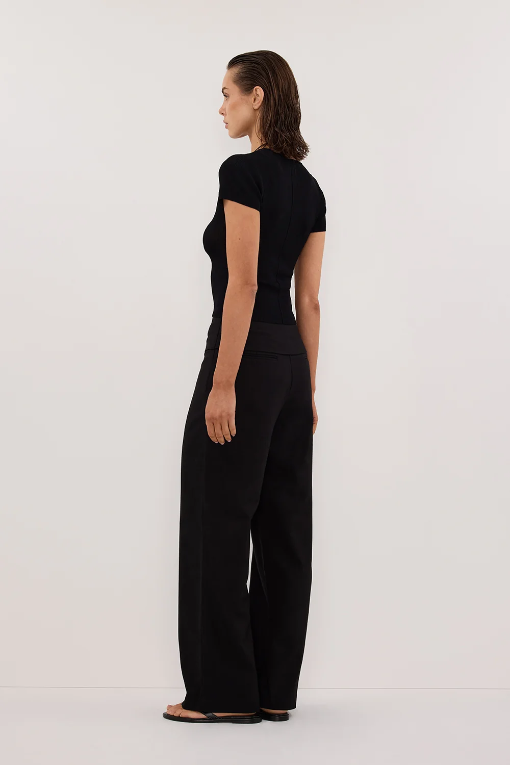RITA BLACK TAILORED PANT - Image 4