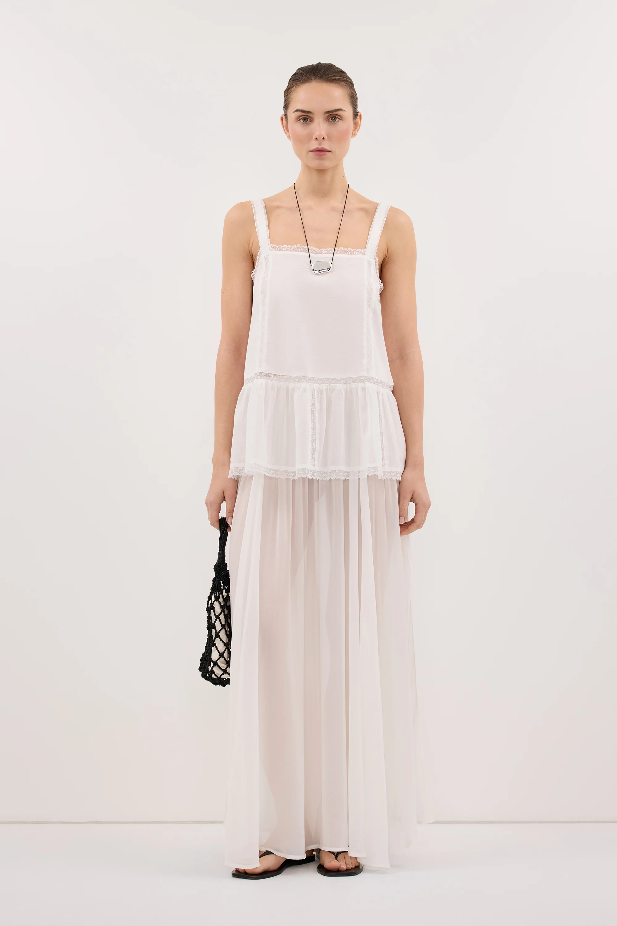 ROSIN WHITE COTTON VOILE TOP - Image 3
