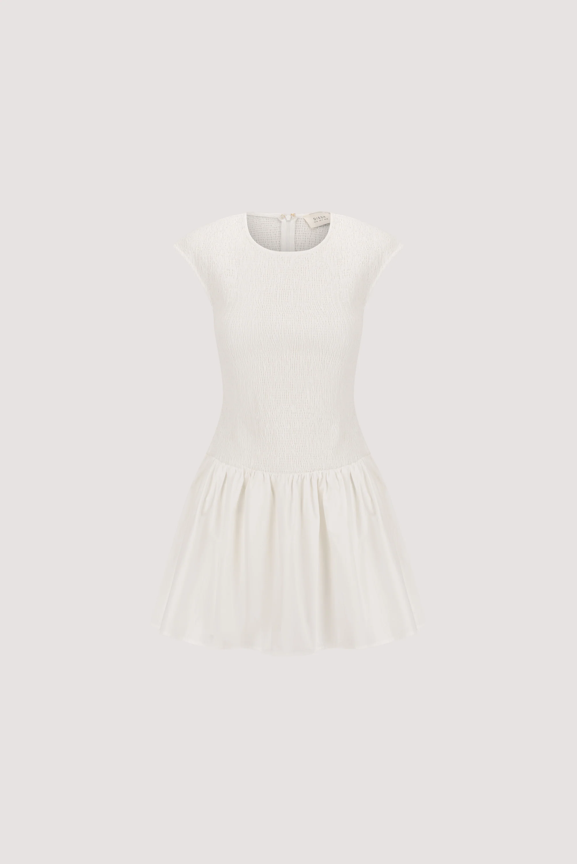 RUBI WHITE COTTON MINI DRESS - Image 8