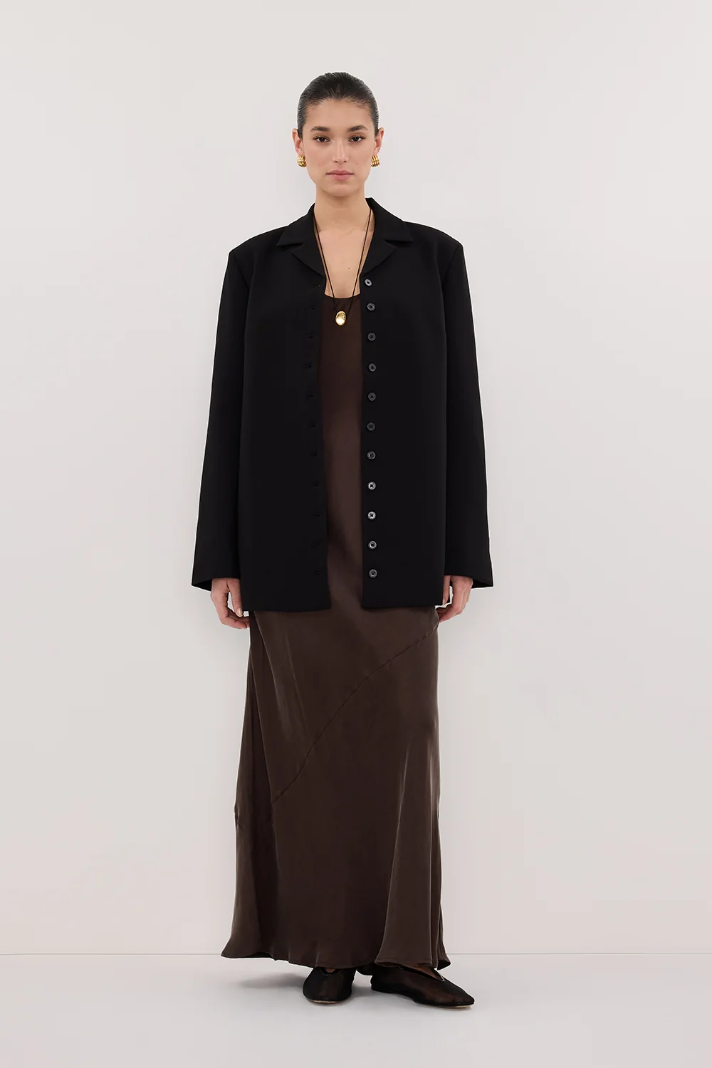 RYKER BLACK OVERSIZED BLAZER
