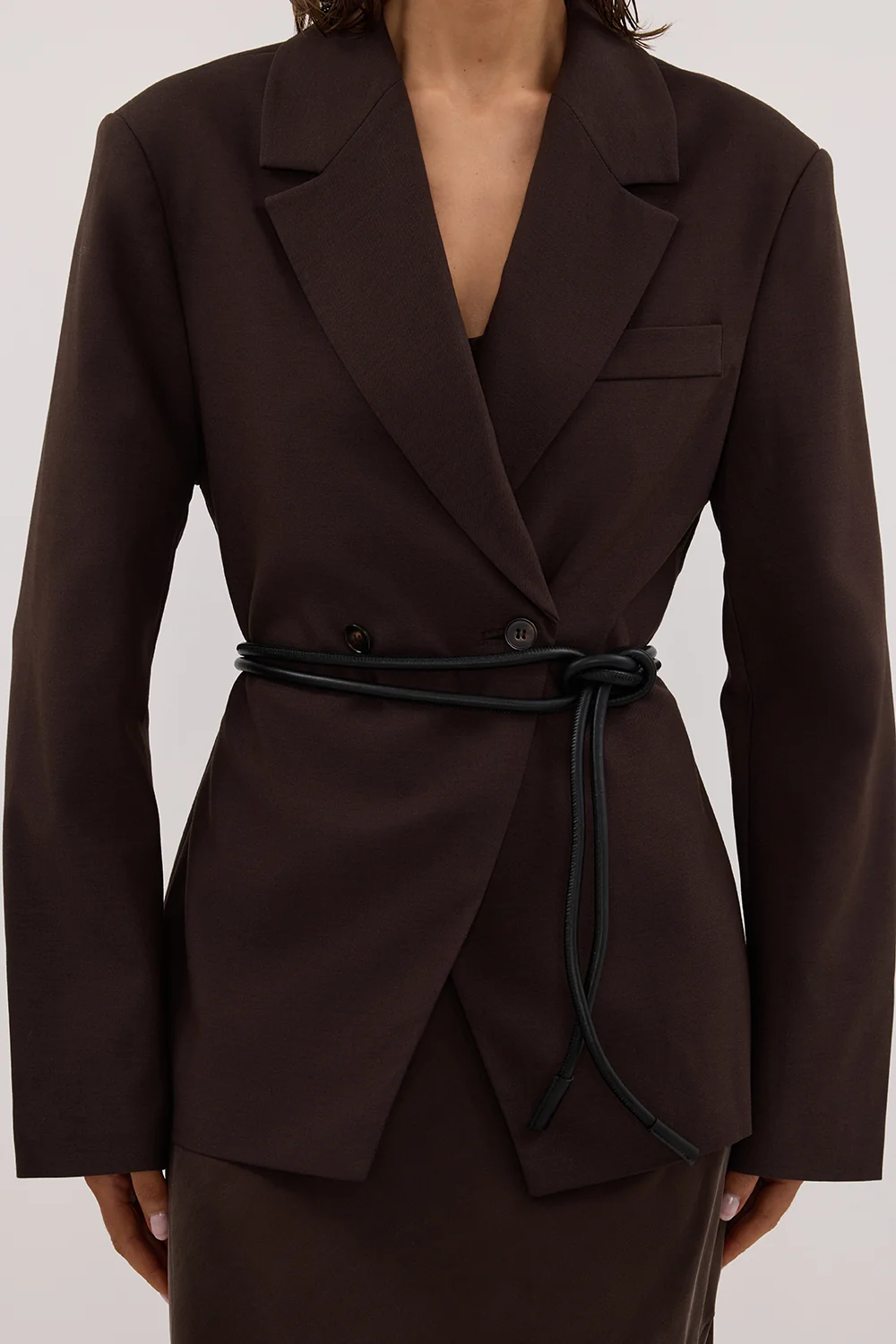 SANCIA THE MATTEO BLACK WRAP BELT - Image 2
