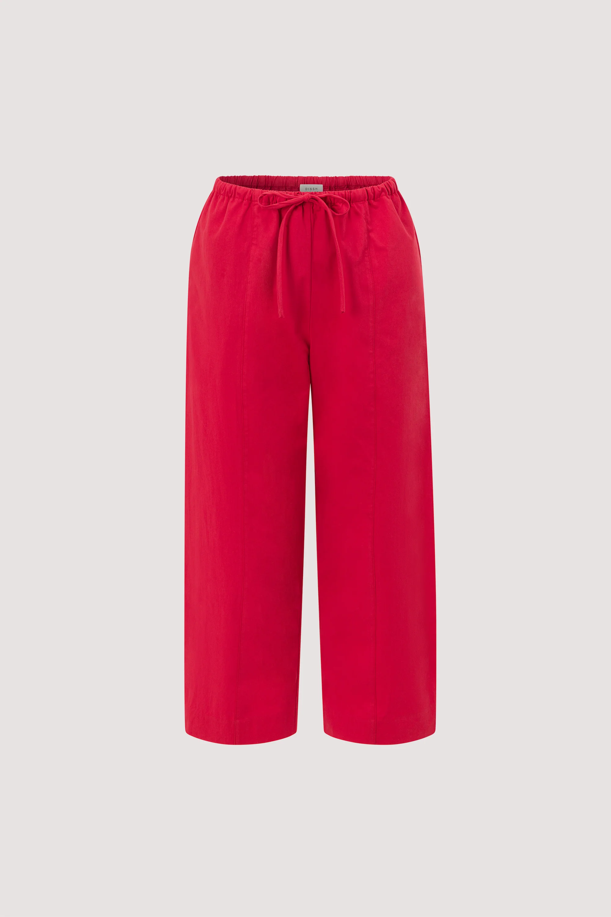 SCOUT RED COTTON BARREL LEG PANT - Image 9