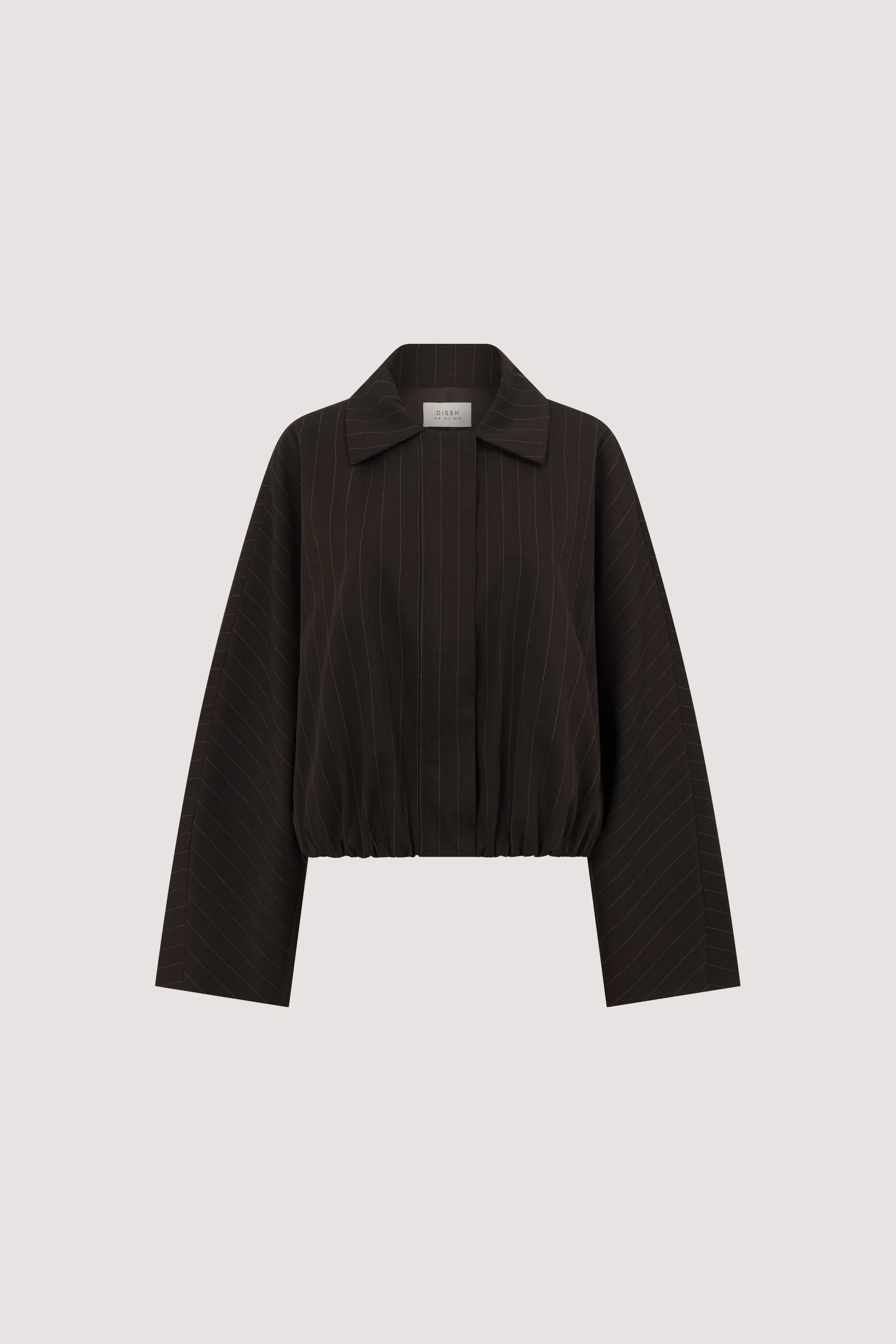 SIAN PEAT PINSTRIPE BOMBER JACKET - Image 9