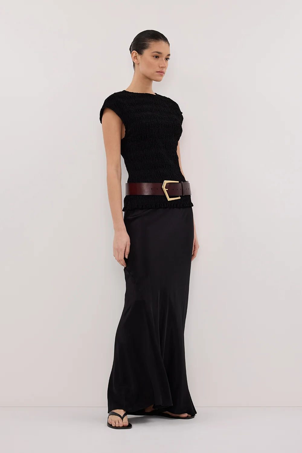 SIERRA BLACK TEXTURED TOP - Image 3