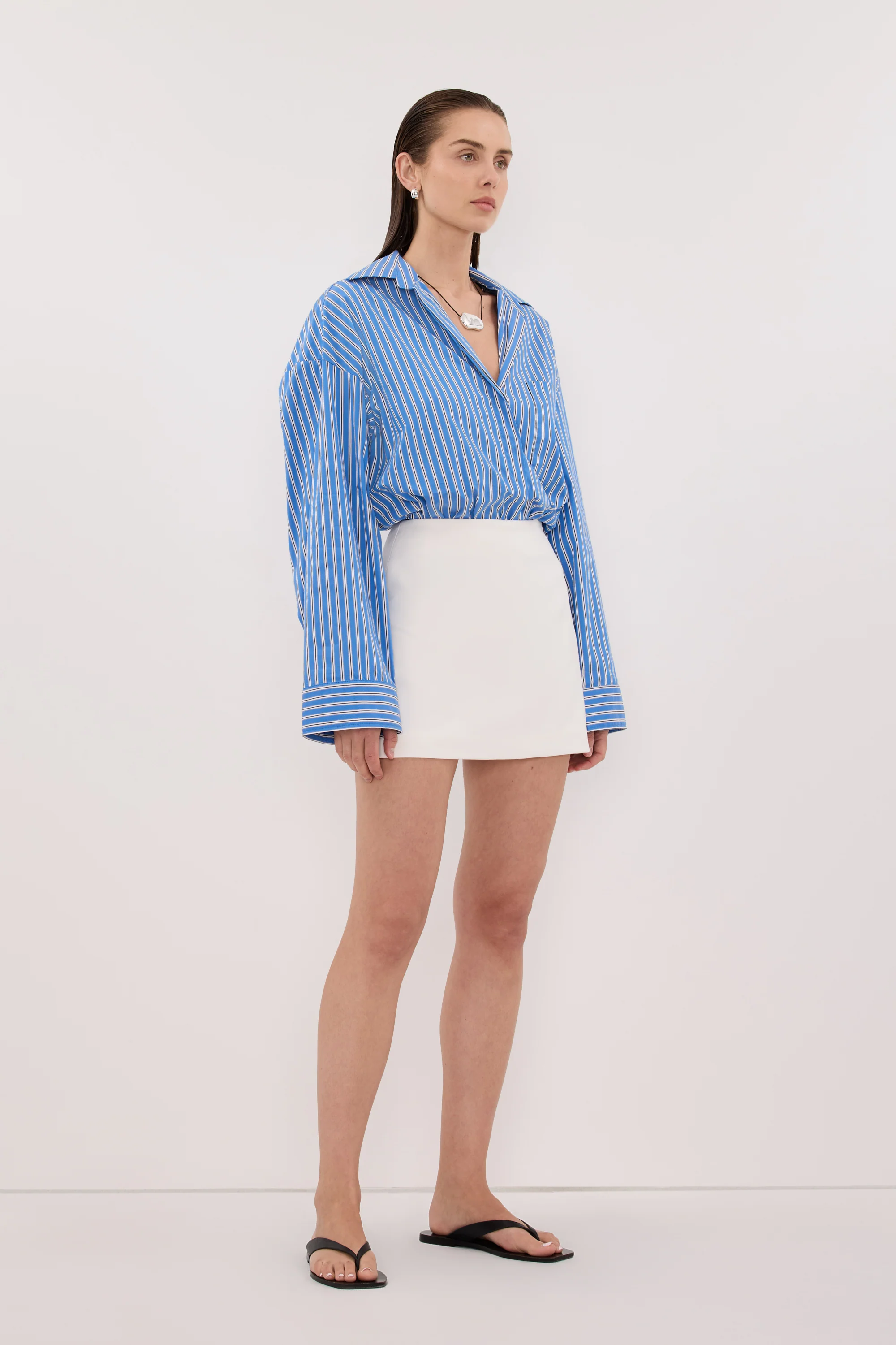 SOHO WHITE TAILORED SKORT - Image 3