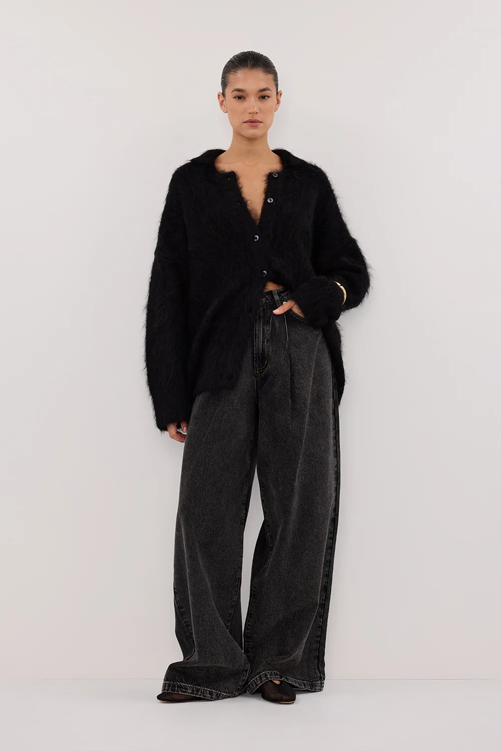 STERLING WASHED BLACK DENIM JEAN