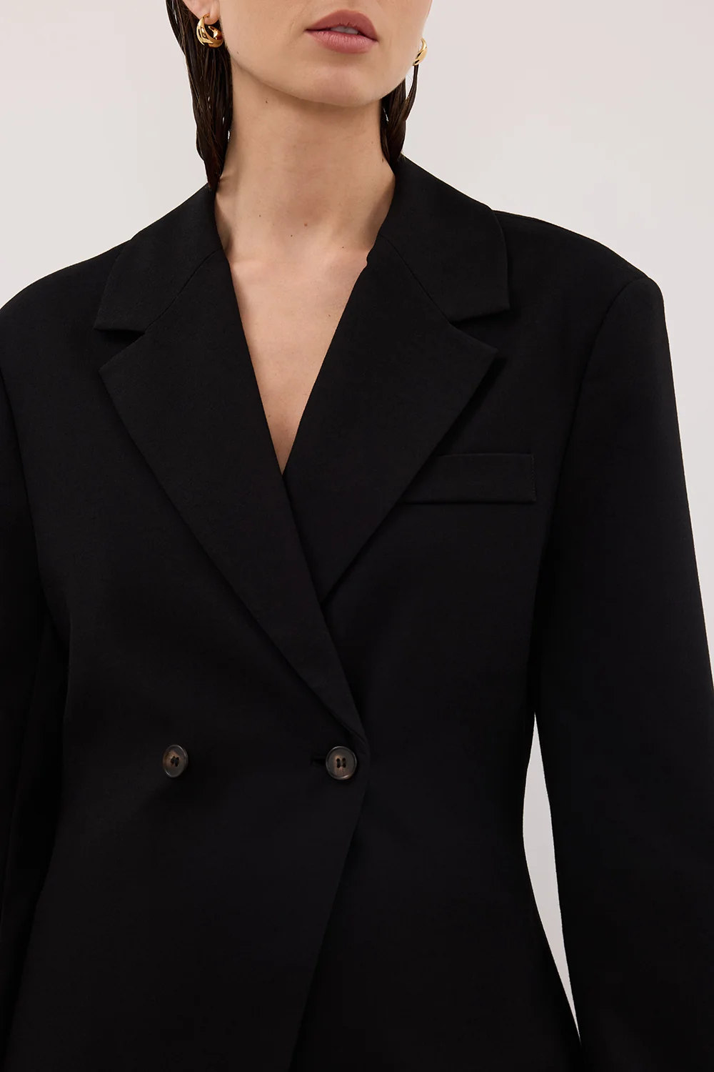 SURI BLACK CINCHED BLAZER - Image 6