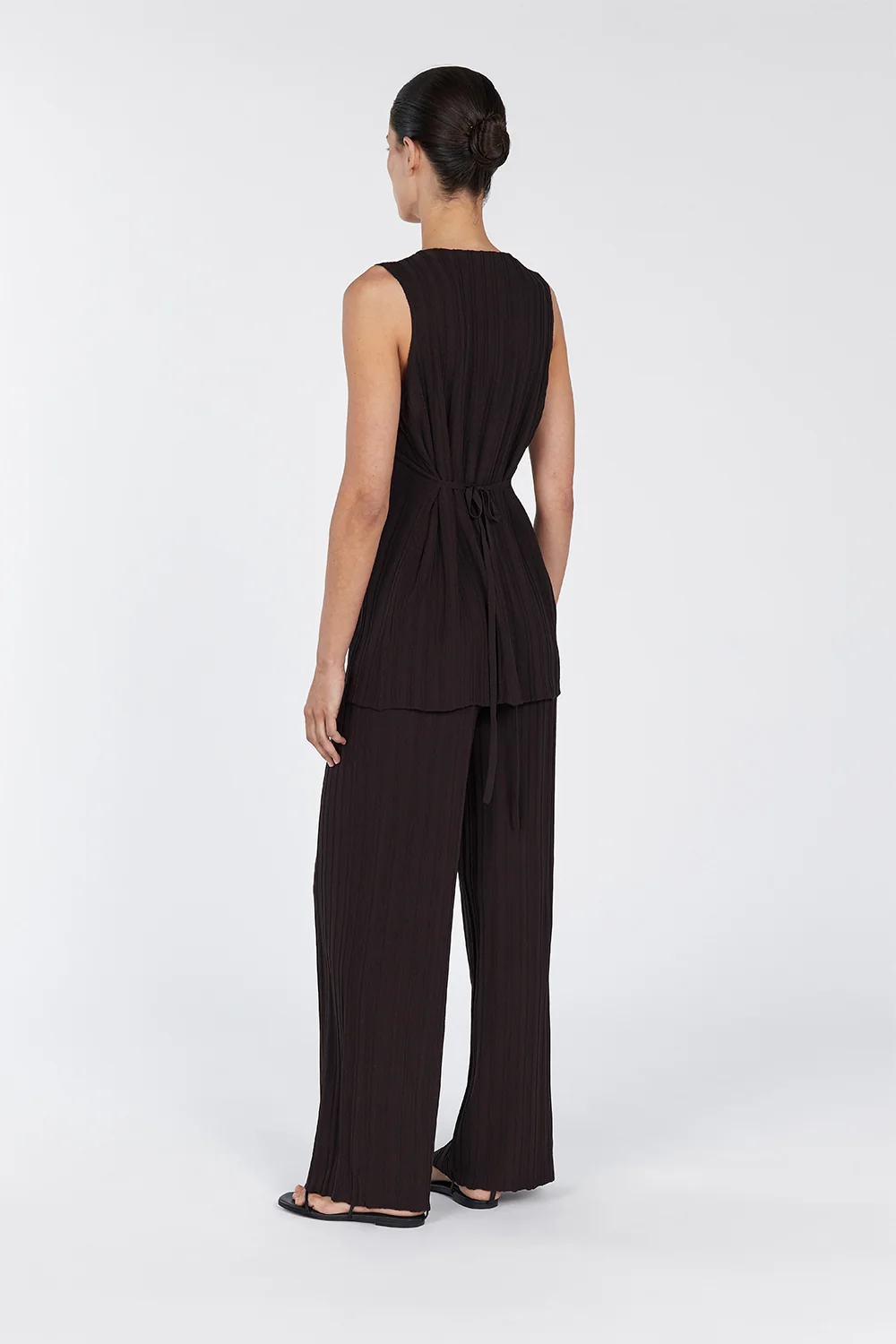 SYLVIA BITTER CHOC LONGLINE VEST - Image 4
