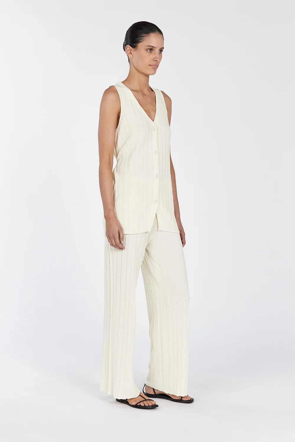 SYLVIA CREAM KNIT PANT - Image 3