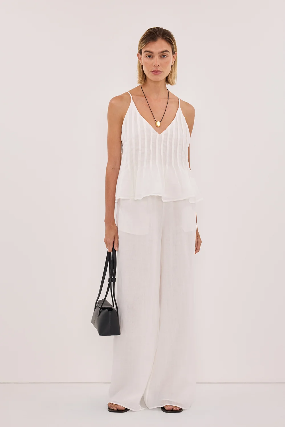 TAHLIA WHITE RAMIE TOP - Image 6