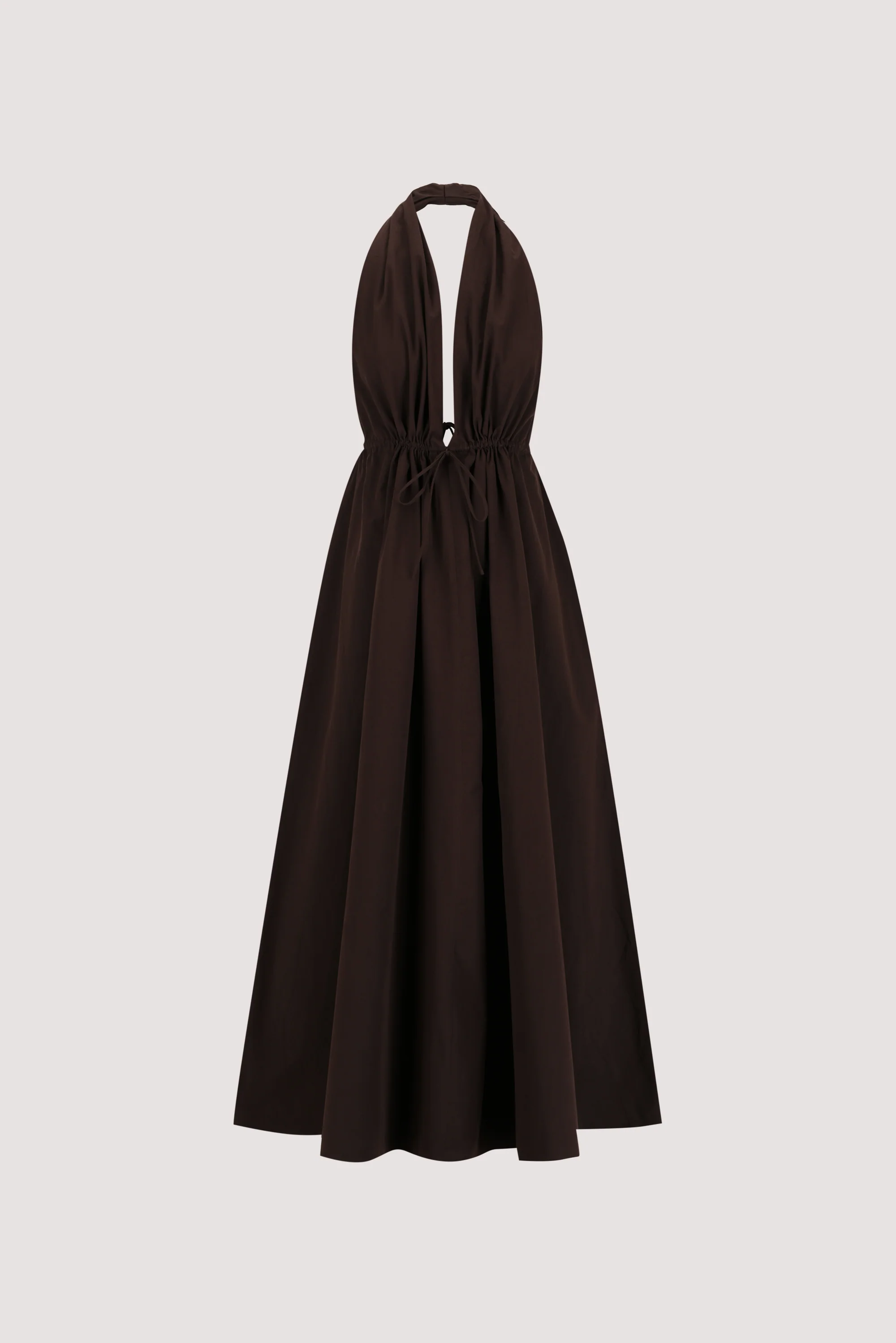 TAMMY BURNT CHOC SLEEVELESS COTTON MIDI DRESS - Image 11