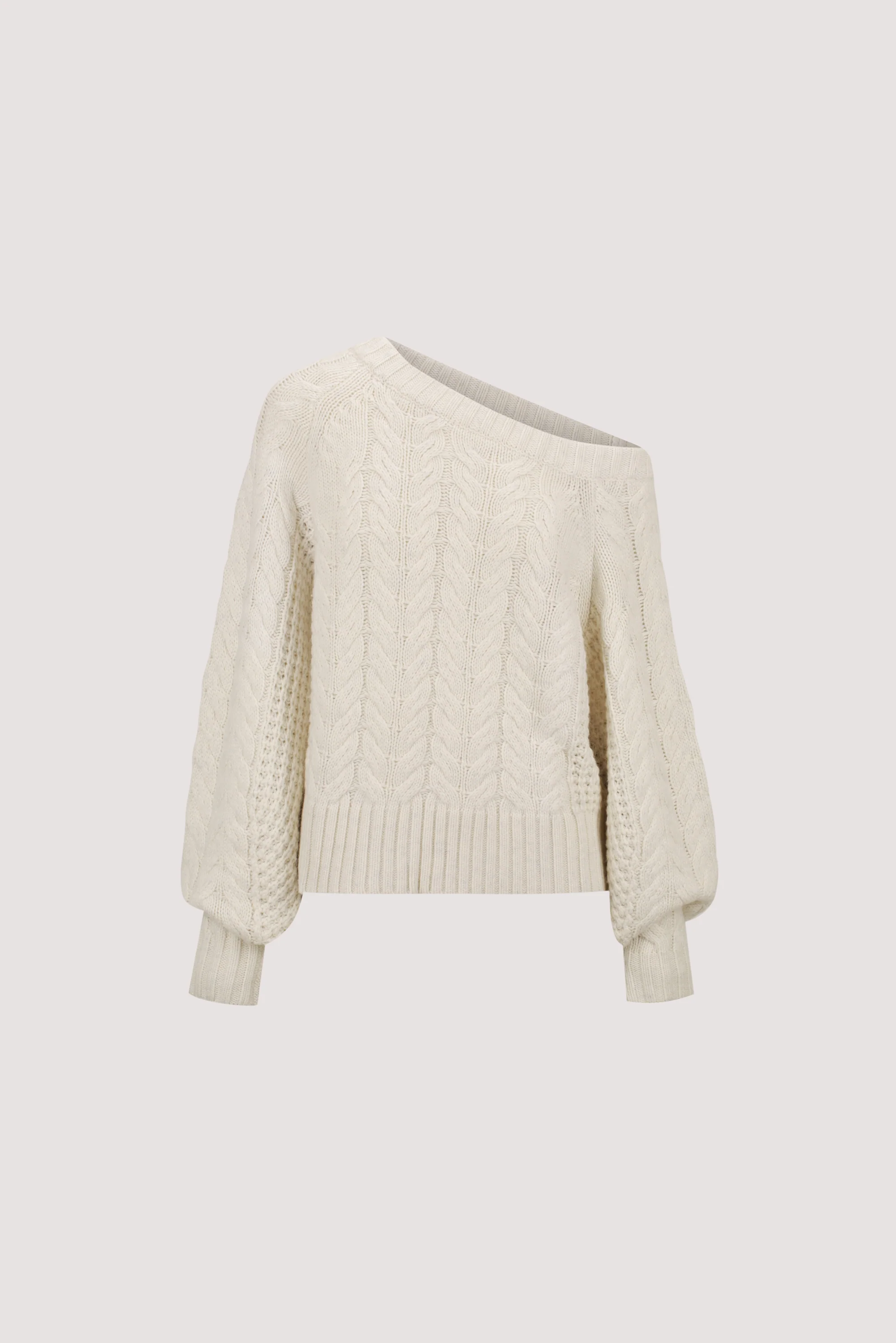 TOM CREAM ASYM KNIT JUMPER - Image 8