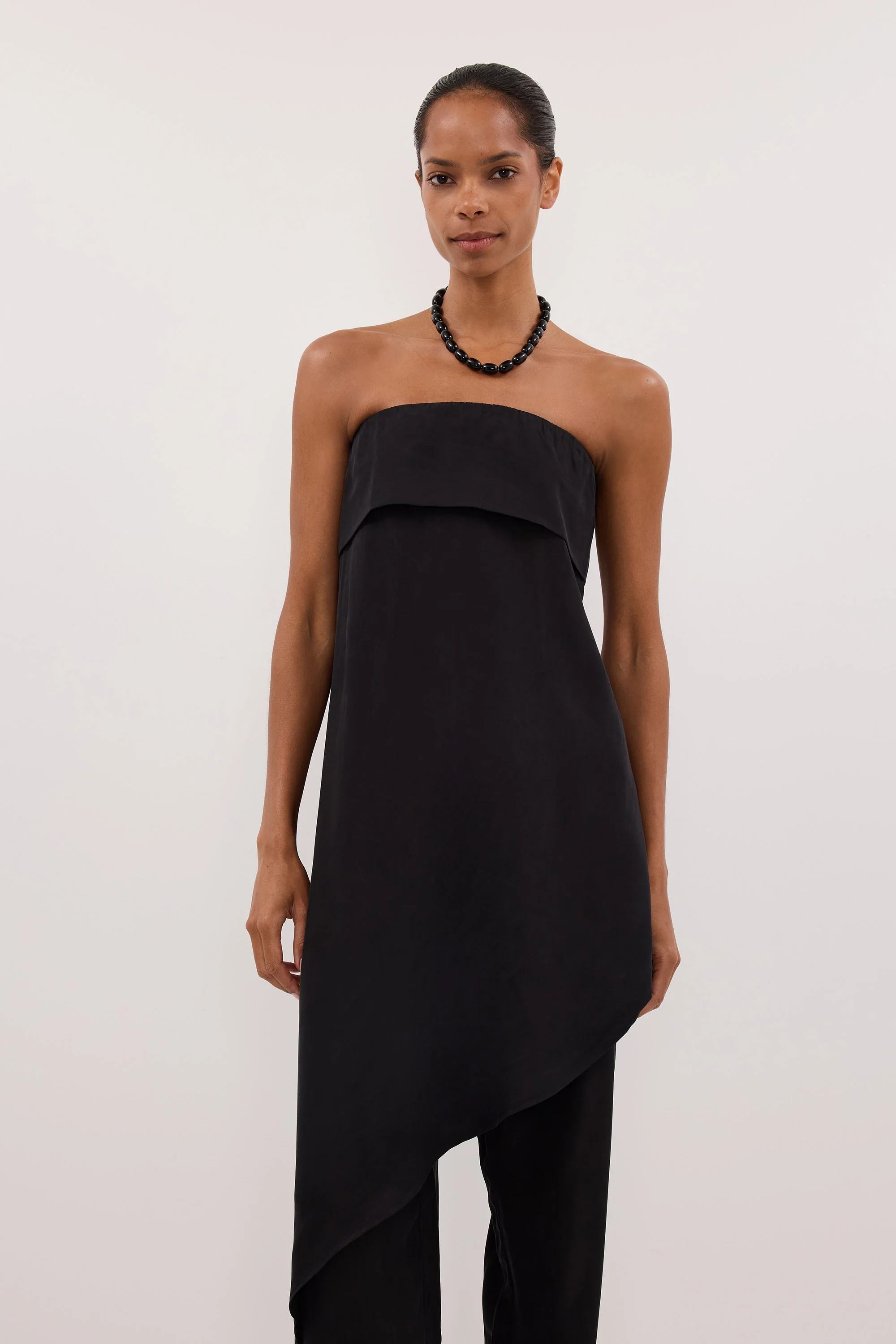 VENUS BLACK CUPRO ASYM TOP - Image 5