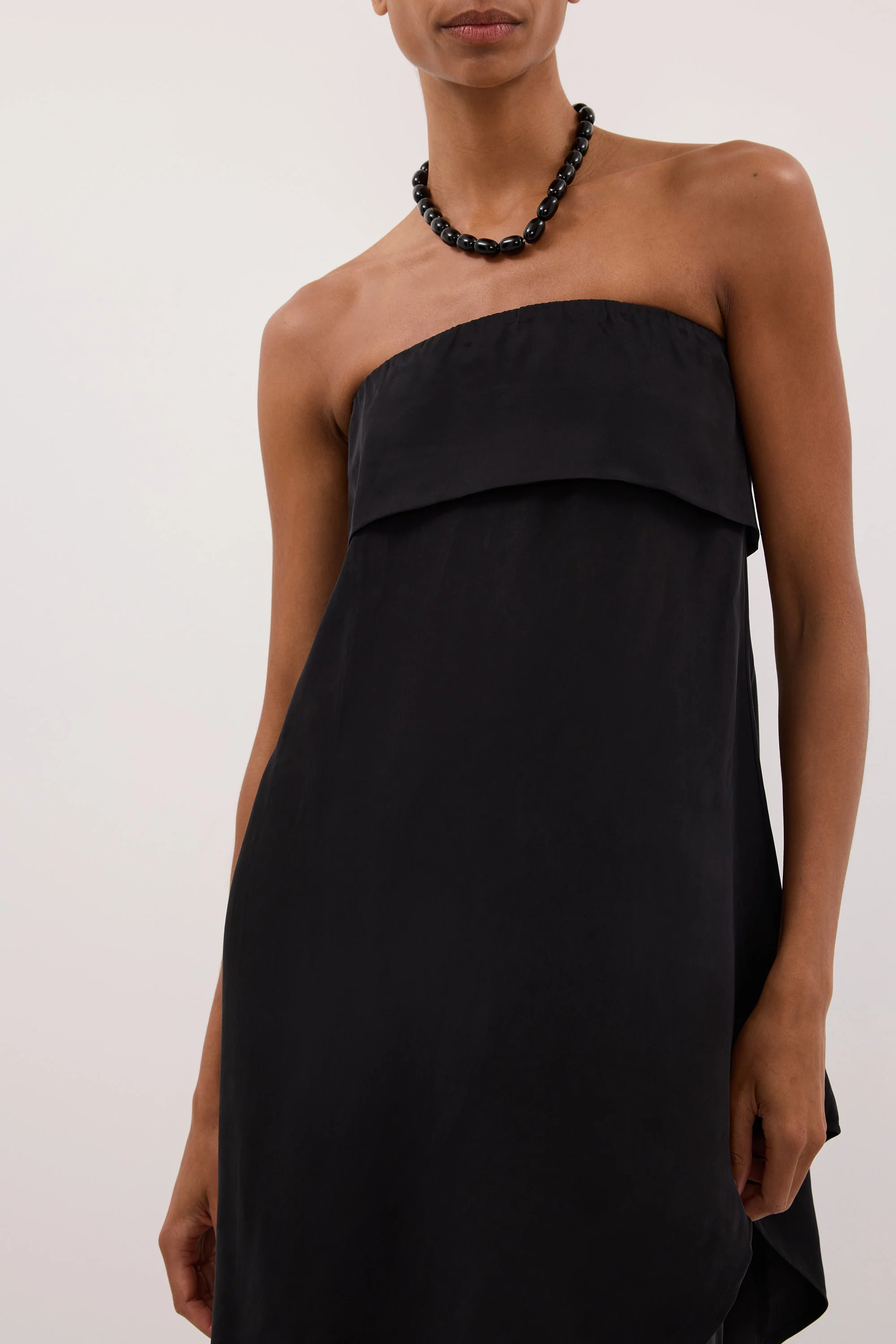 VENUS BLACK CUPRO ASYM TOP - Image 6