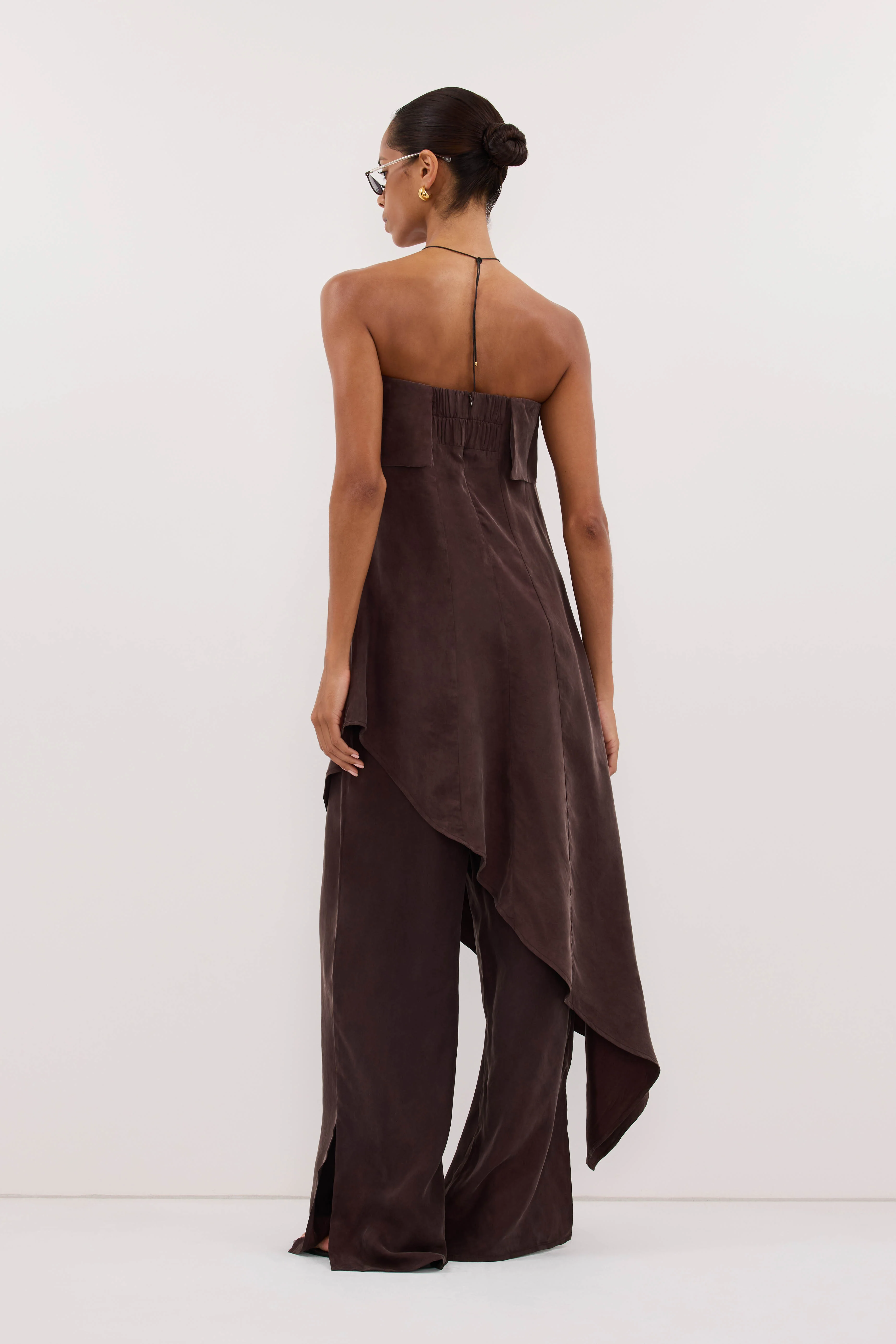VENUS PLUM CHOC CUPRO ASYM TOP - Image 6