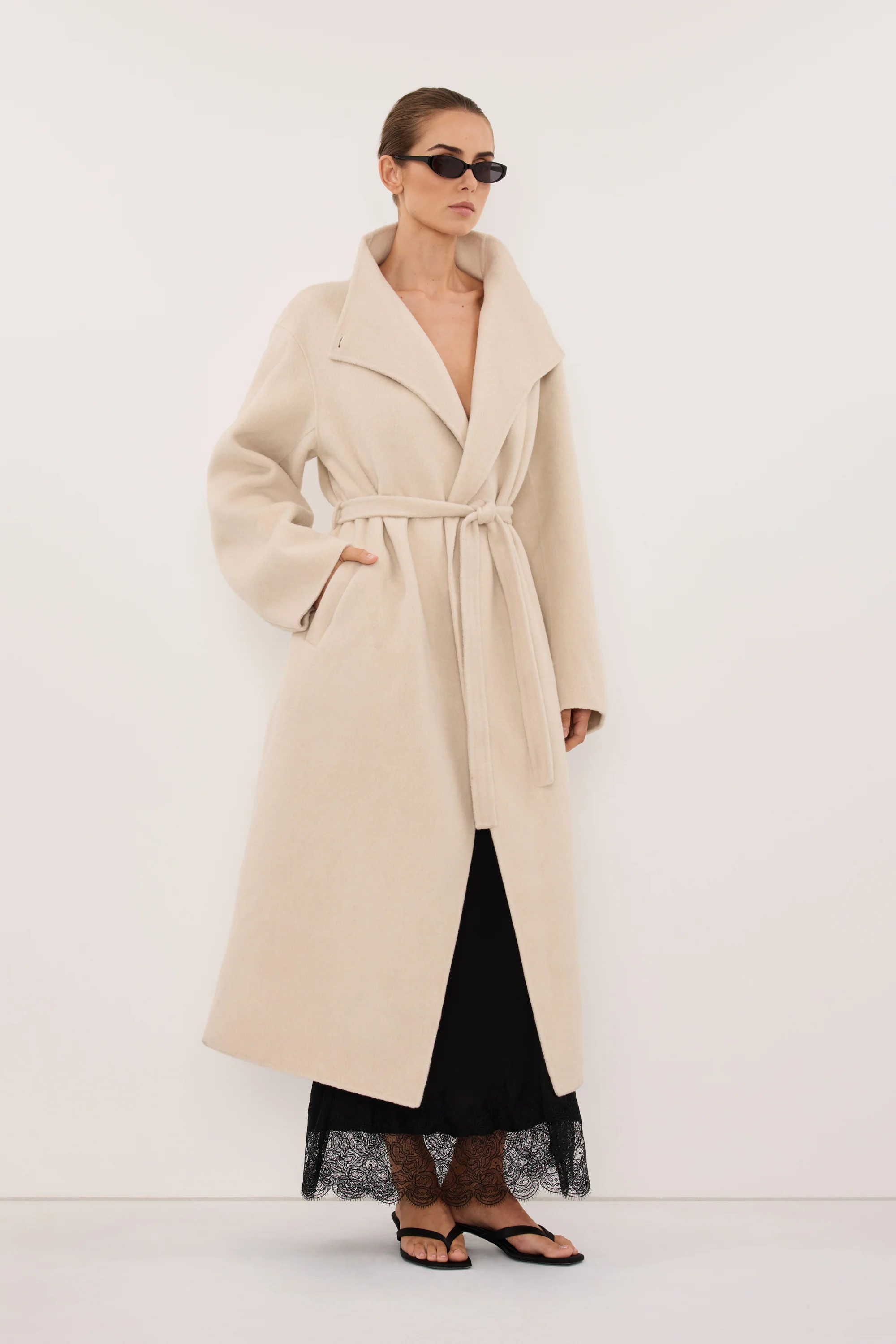 WREN BONE WOOL BLEND COAT - Image 3